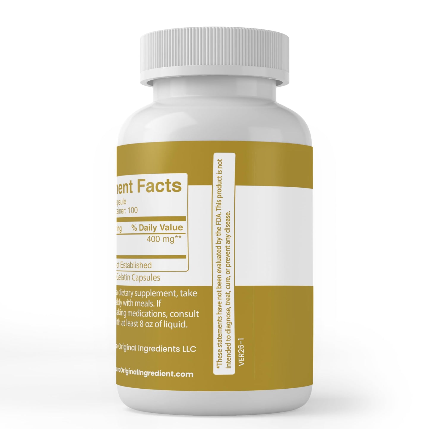 Pure Original Ingredients Golden Thread Capsules, 100 Count