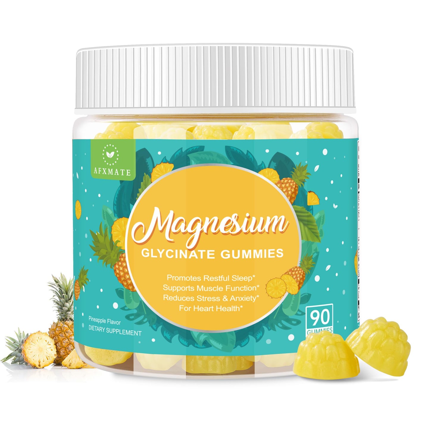 AFXMATE Magnesium Glycinate Gummies 90 Count
