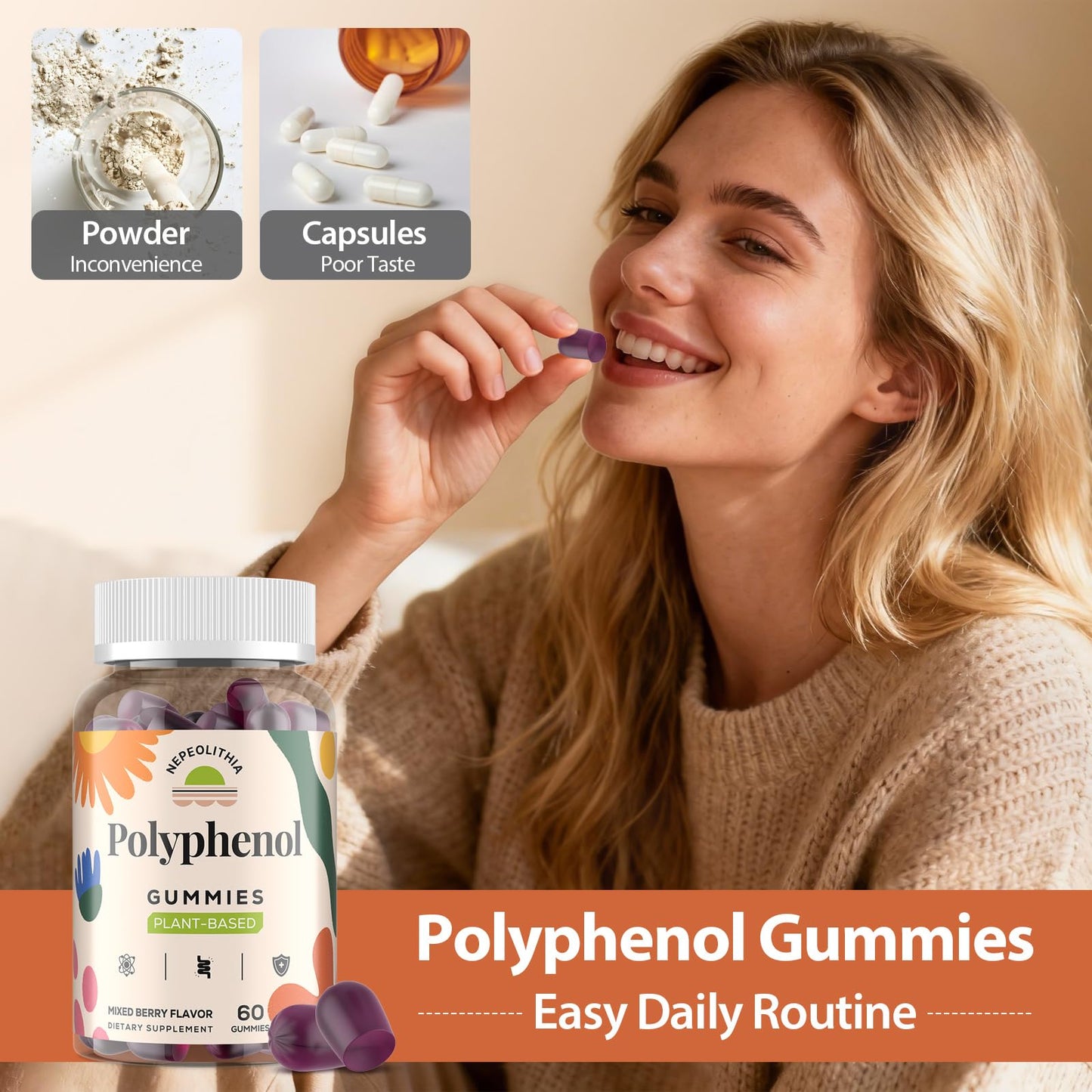 Nepeolithia Polyphenol Gummies 120 Gummies