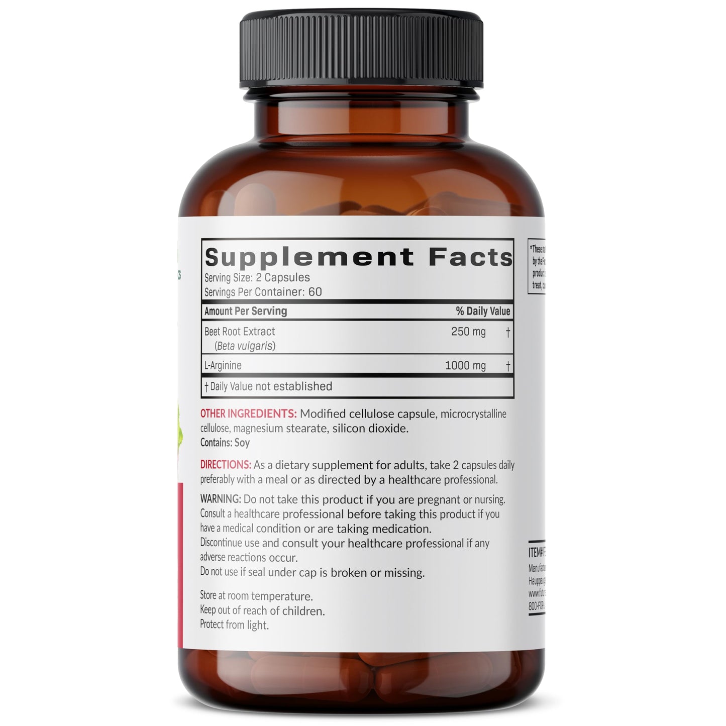 Futurebiotics Beet Root + L-Arginine Capsules, 120 Count