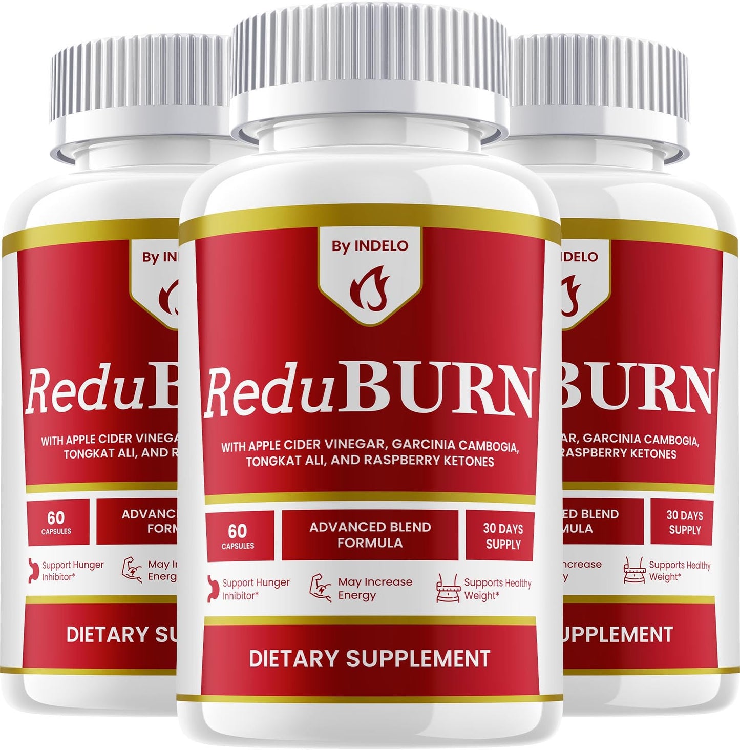 Indelo ReduBurn – Advanced Capsule Formula Supplement Pills for Daily Health & Wellness Support, 180 Capsules
