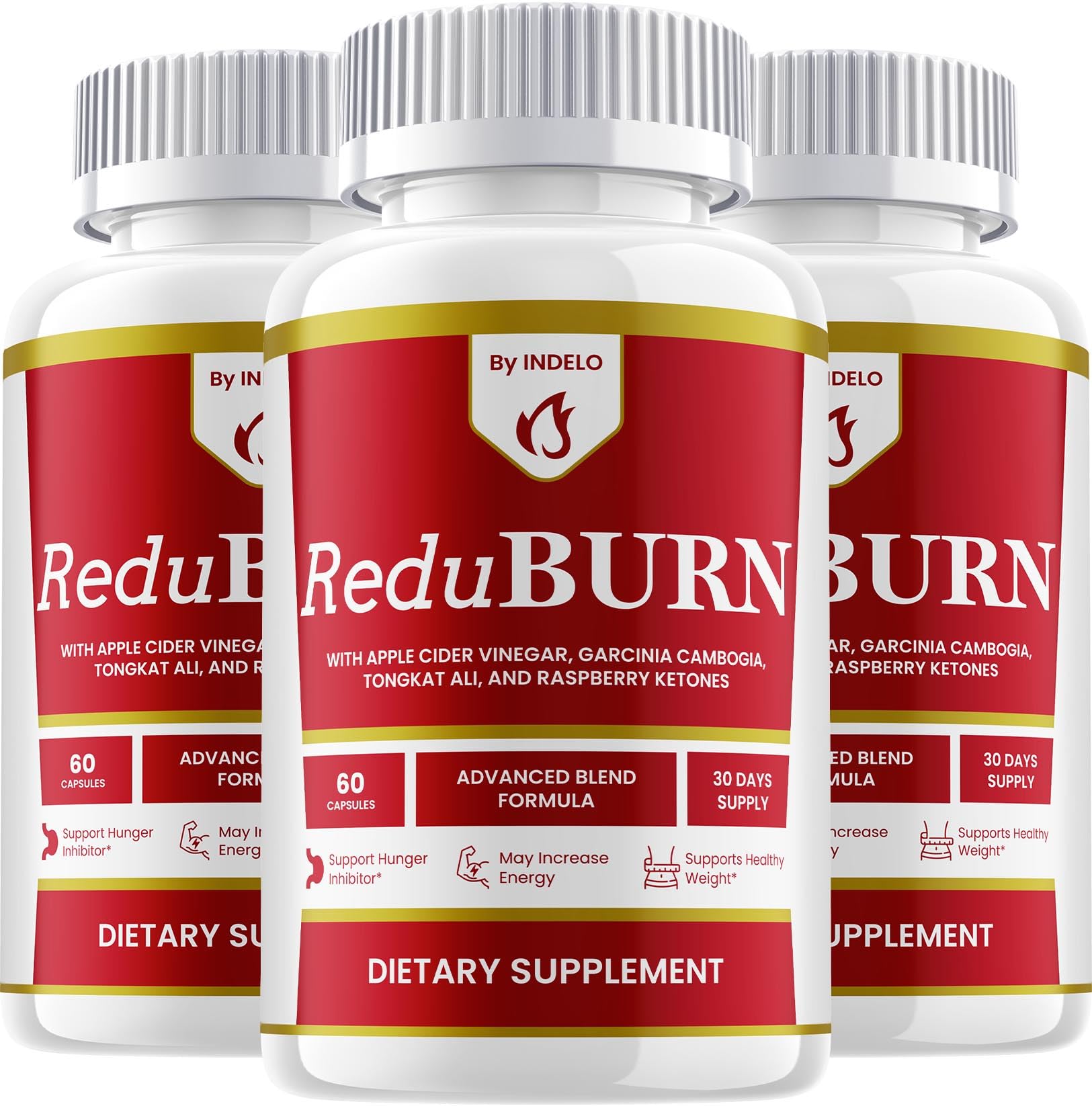 Indelo ReduBurn – Advanced Capsule Formula Supplement Pills for Daily Health & Wellness Support, 180 Capsules