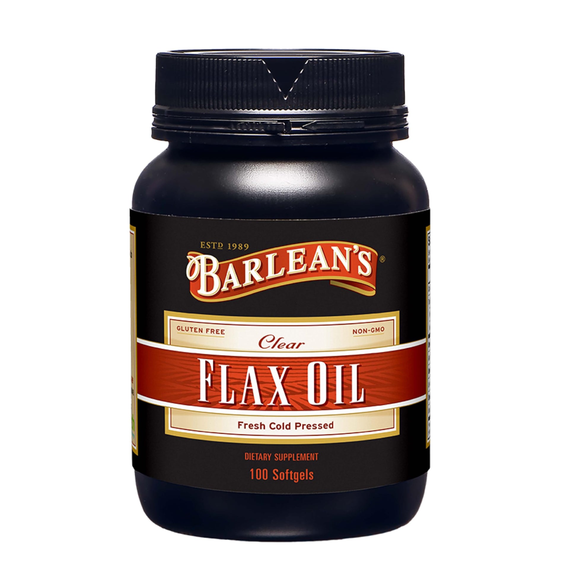 Barlean's Omega-3-6-9 Flaxseed Oil Softgels, 100 Count