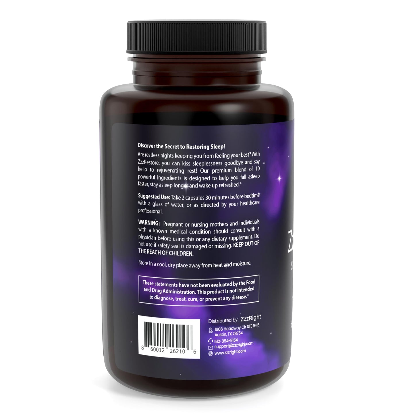 ZzzRight ZzzRestore Sleep Booster Gummy 60