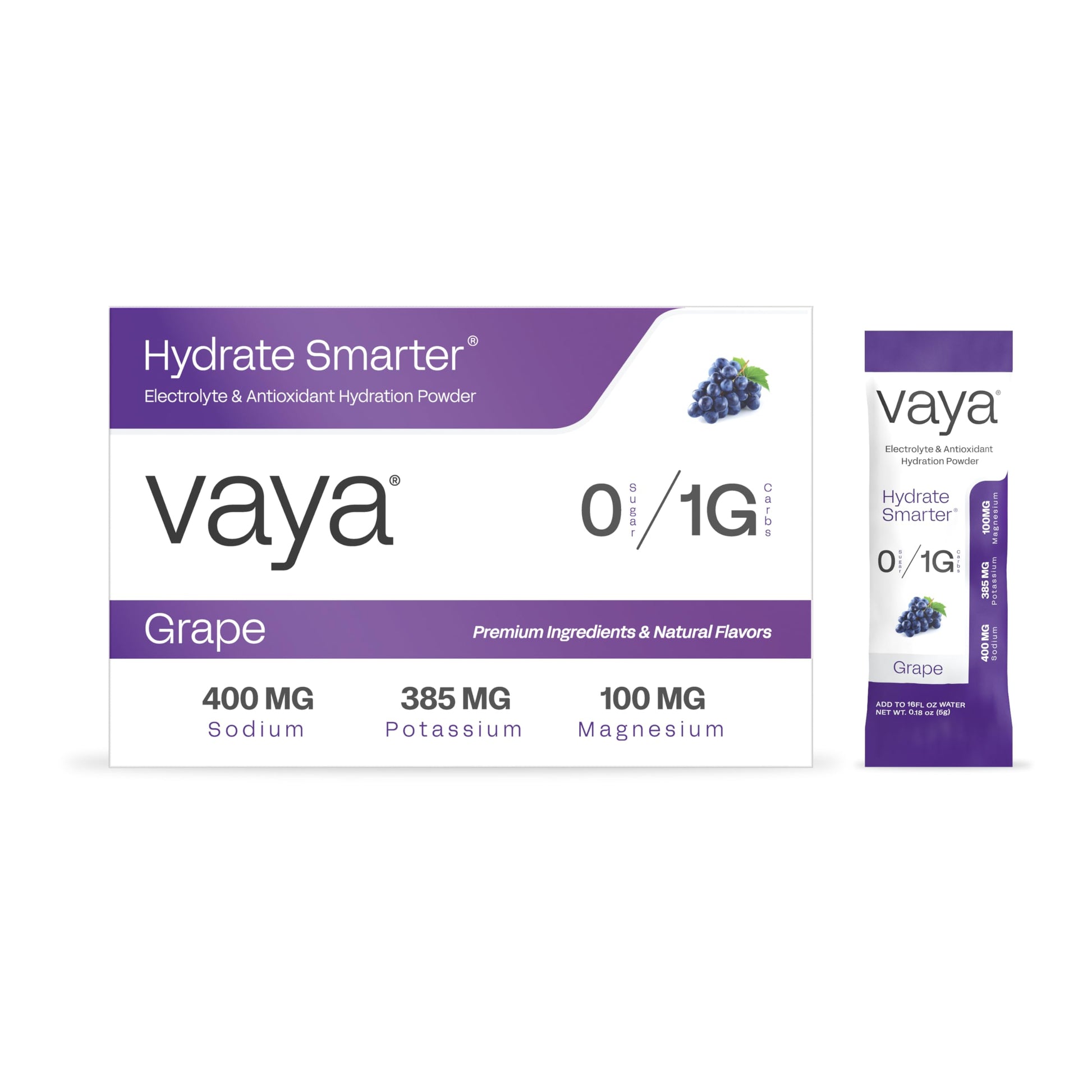 Vaya Sugar Free Electrolyte Powder Packets with Fasting Electrolytes, 4.23 oz