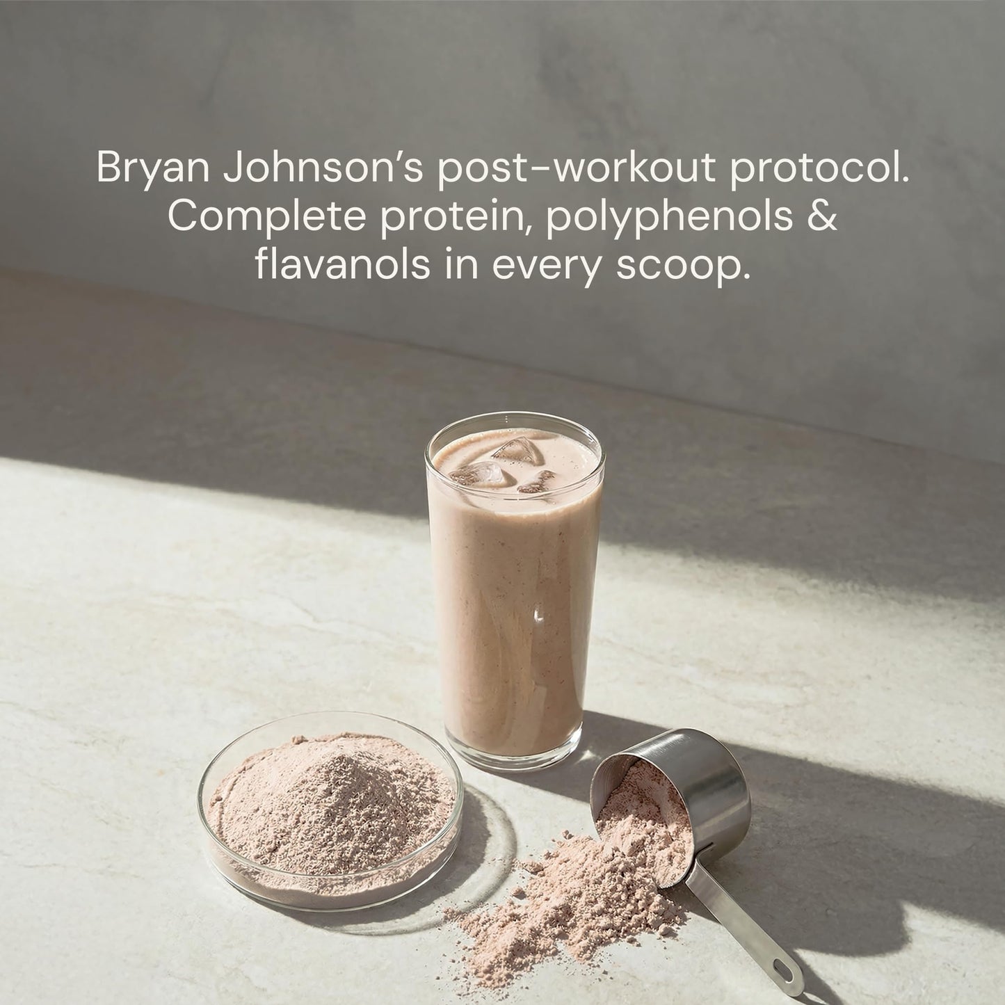 Blueprint Bryan Johnson Chocolate Protein Powder, Vegan Plant-Based, Non-GMO, 30 Servings