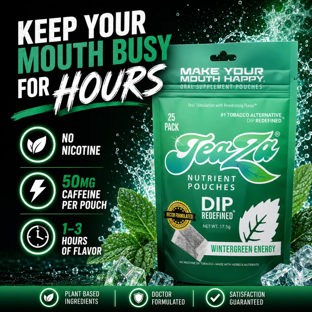 TeaZa Herbal Energy Pouches Powder 50