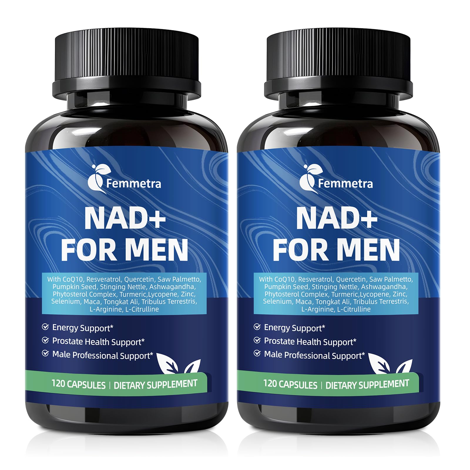 Femmetra NAD Supplements for Men with 40+ Capsules, 240 Count