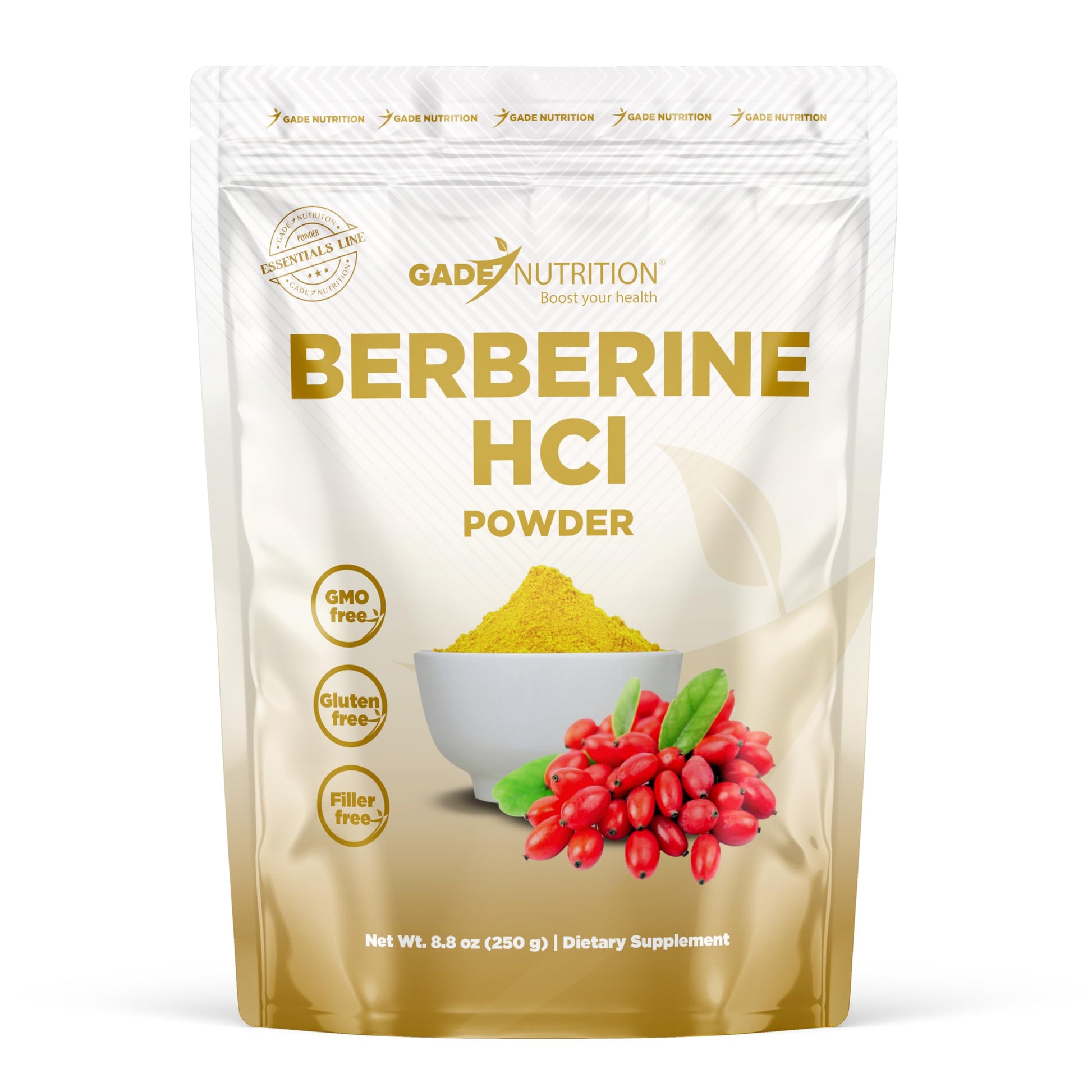 GADE NUTRITION BOOST YOUR HEALTH Berberine HCL Powder, 8.8 oz