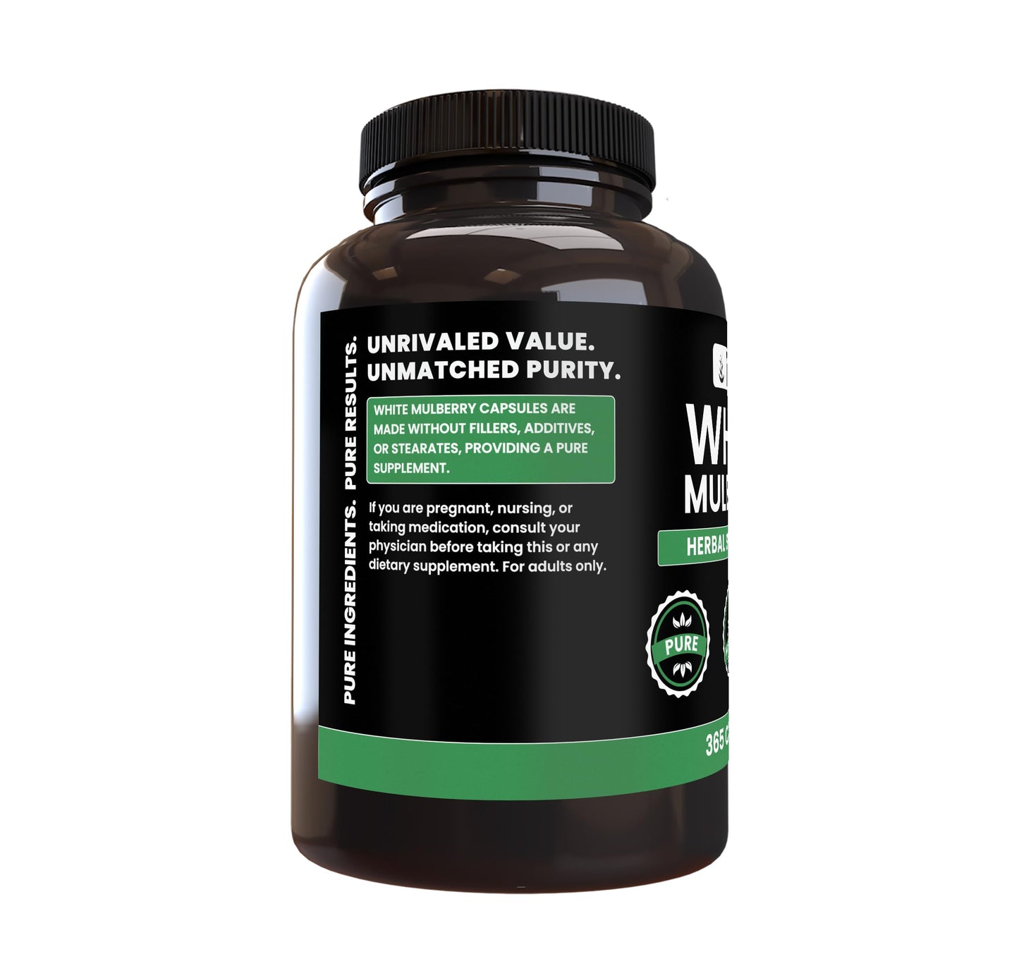 PURE ORIGINAL INGREDIENTS White Mulberry 365 Capsules