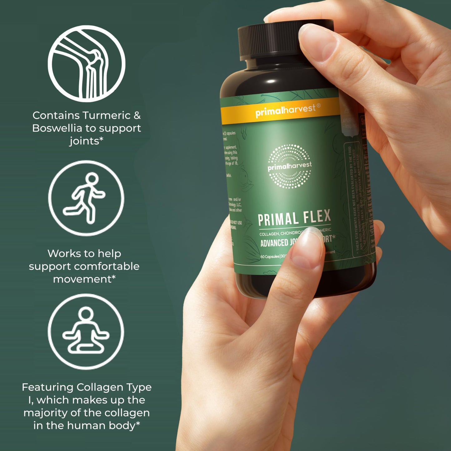 Primal Harvest Flex Daily Supplement Capsules, 60 Capsules