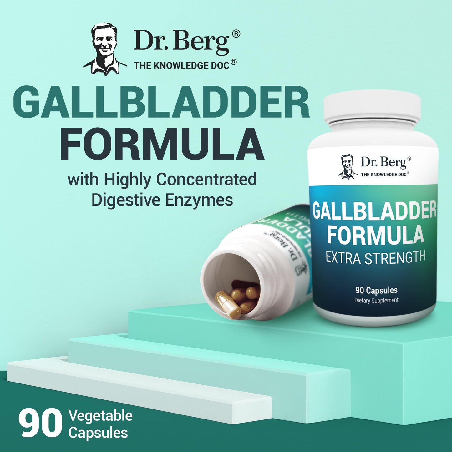 Dr. Berg Nutritionals Gallbladder Formula Extra Strength Capsules, 90 Count