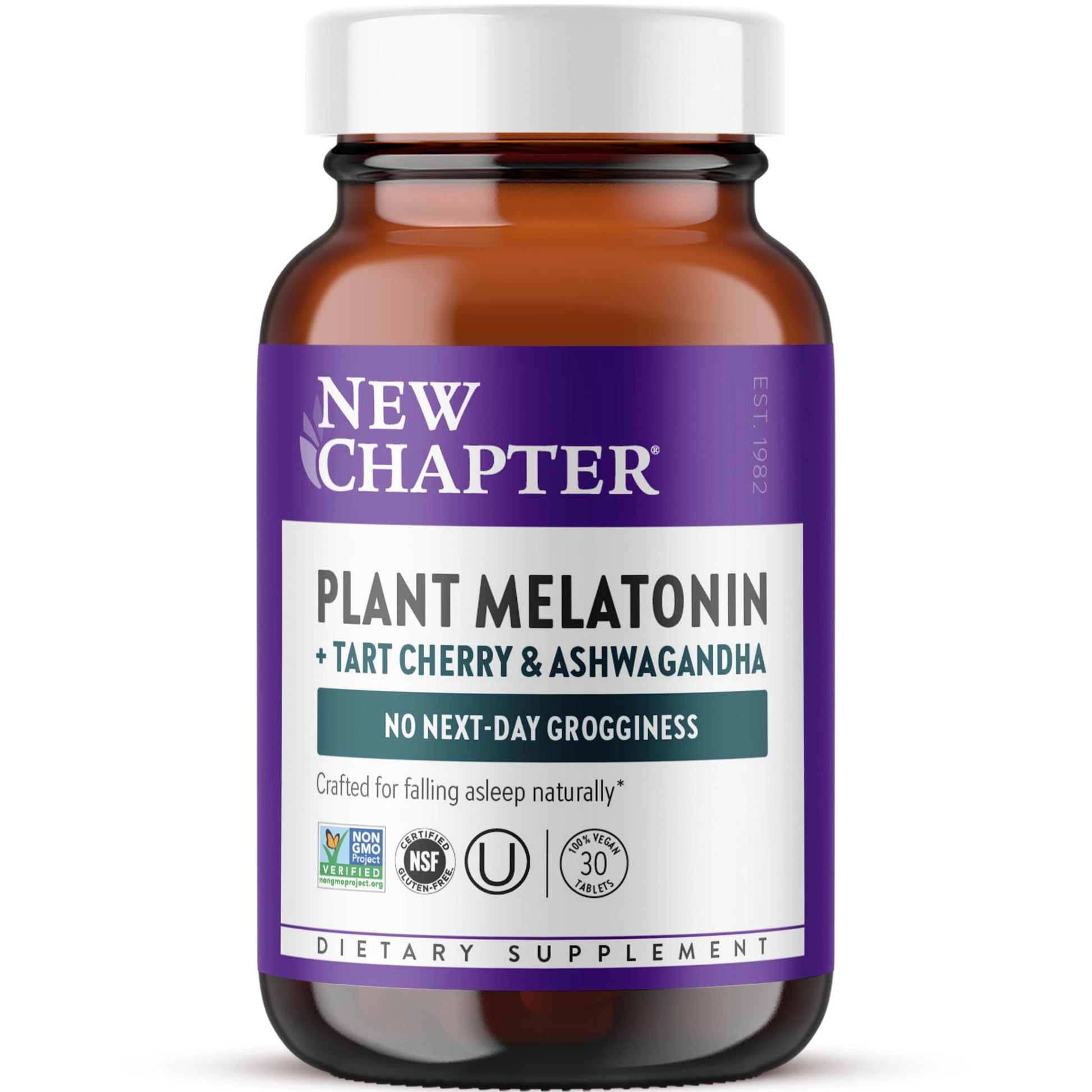 New Chapter Plant Melatonin 2mg Sleep Aid Tablet 30 Count