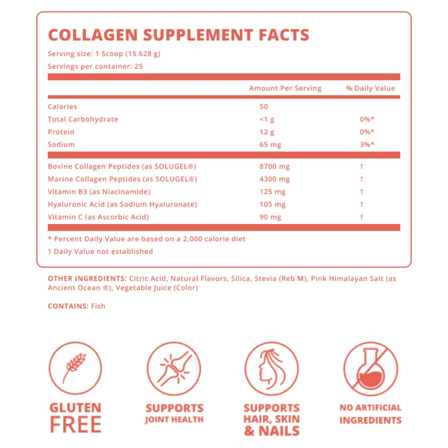 Vitalura Labs Collagen Peptides Powder 13.76 Ounce
