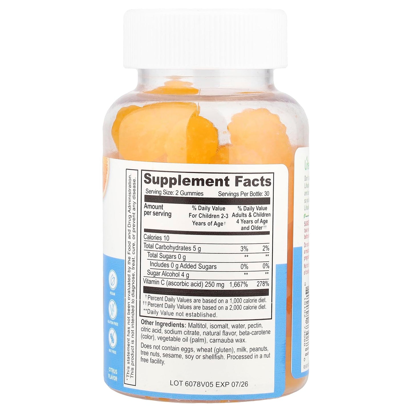 Lifeable Kids Vitamin C Gummies 60 Gummies