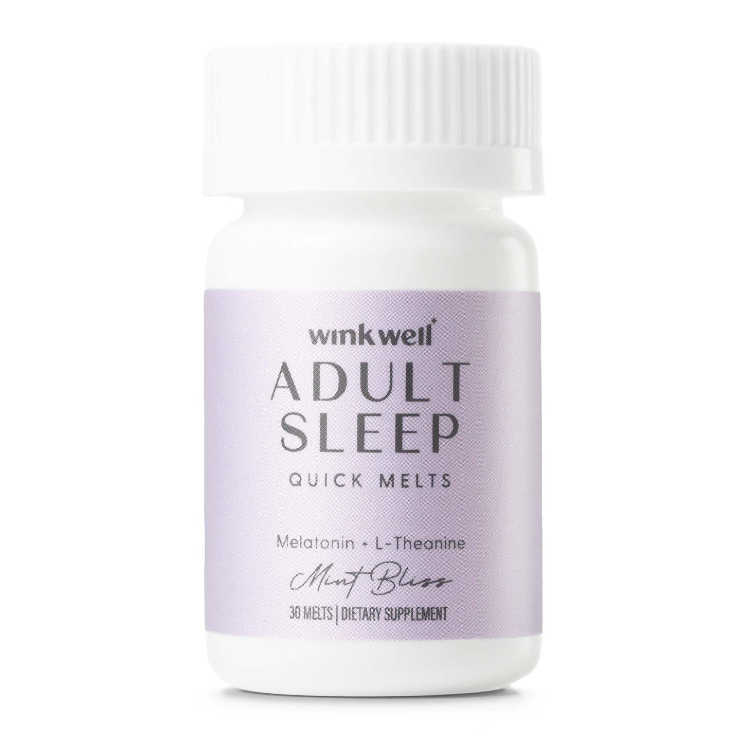 Wink Naturals Wink Well 3 mg Melatonin Sugar Free Sleep Melts for Adults Tablet, 30 Tablets