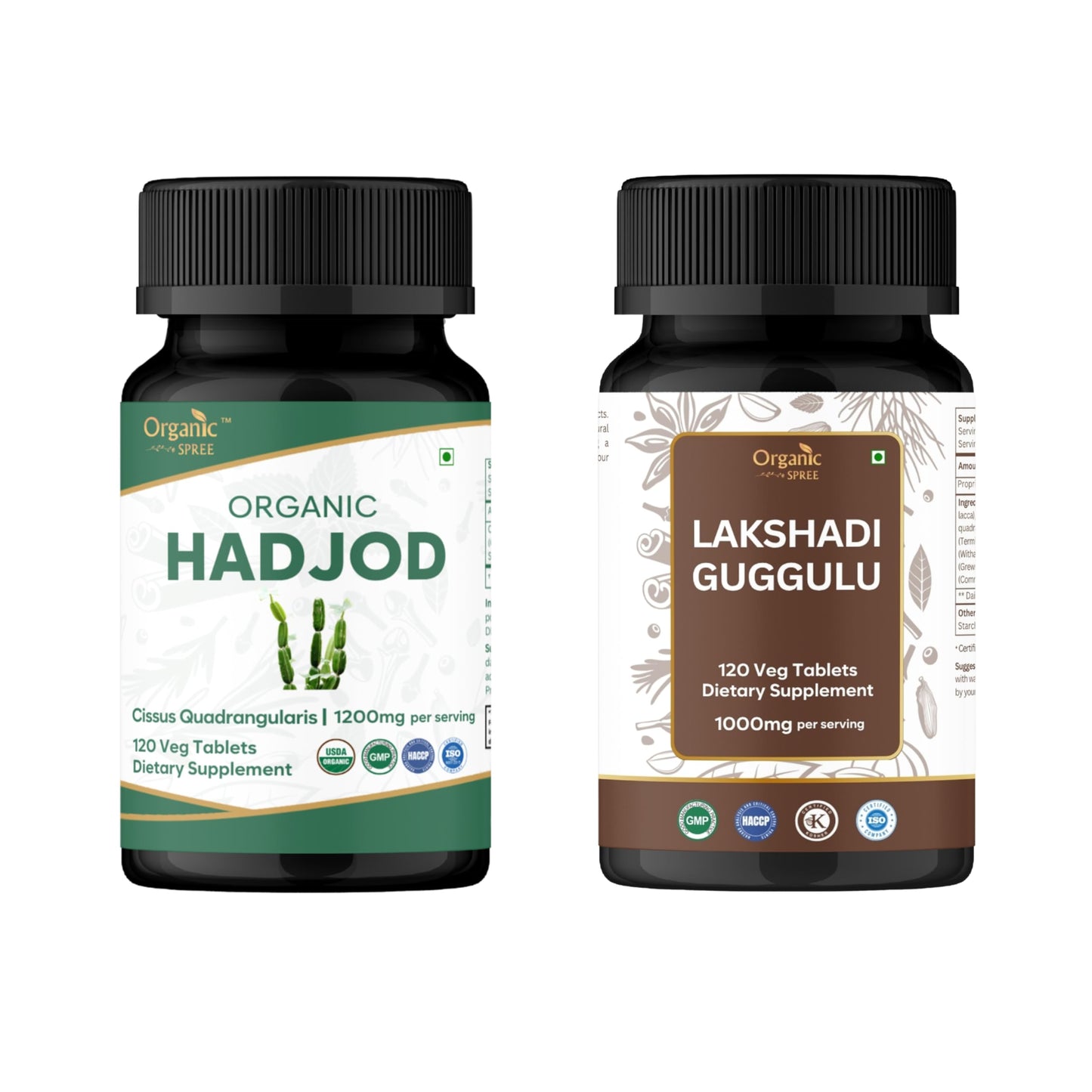 Organic Spree Hadjod & Lakshadi Guggulu Supplement 240 Tablets
