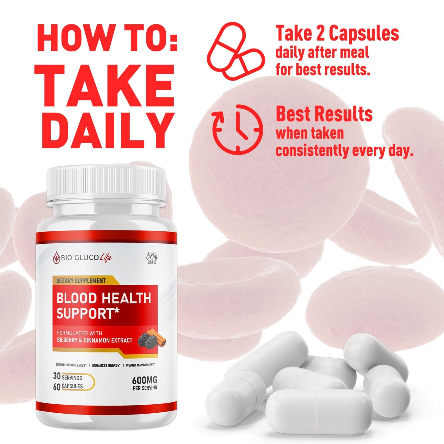 MJO Bio Gluco Life Capsules, Capsule, 300 Count