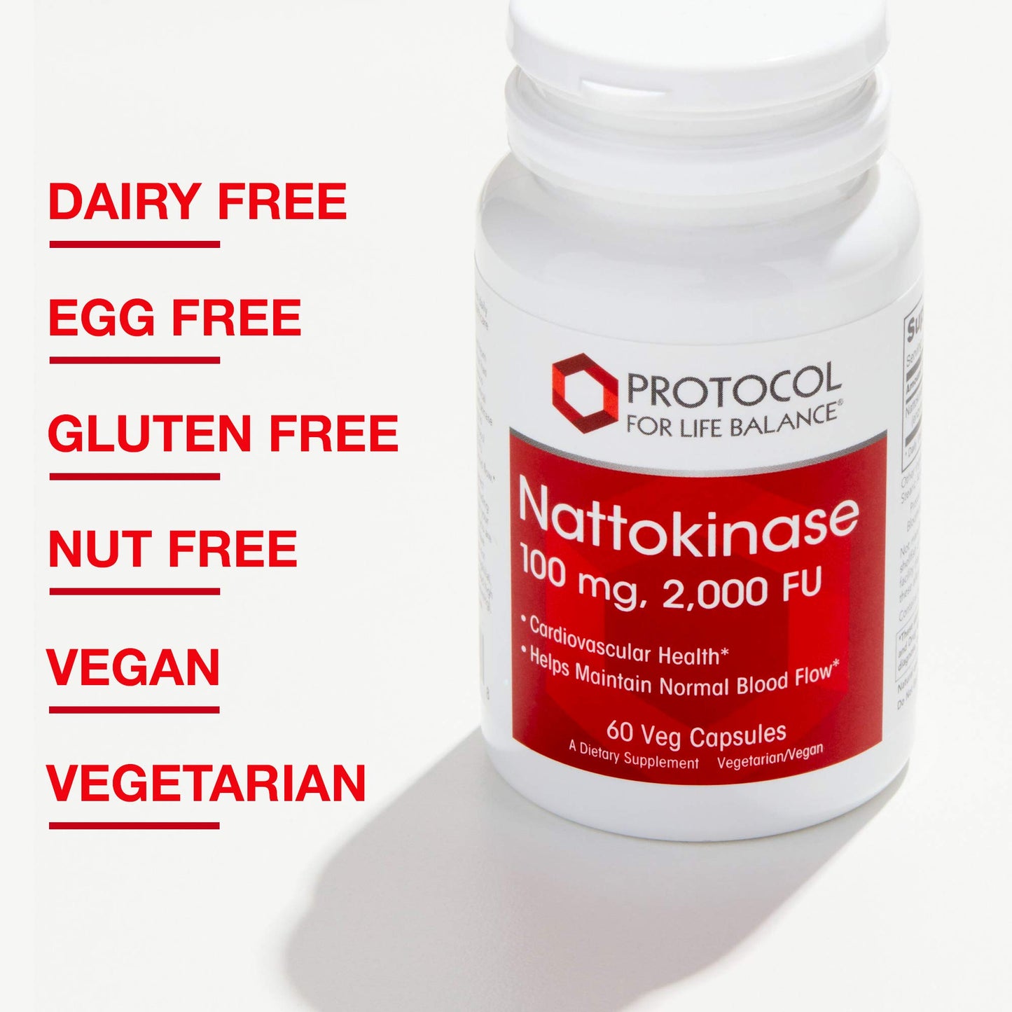Protocol for Life Balance Nattokinase 100mg Capsule 60 Veg Caps