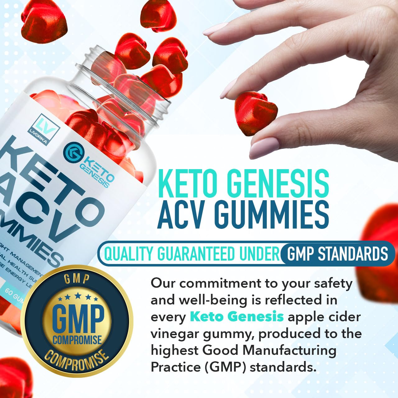 LIVORKA Keto Genesis ACV Gummies 180 Gummies
