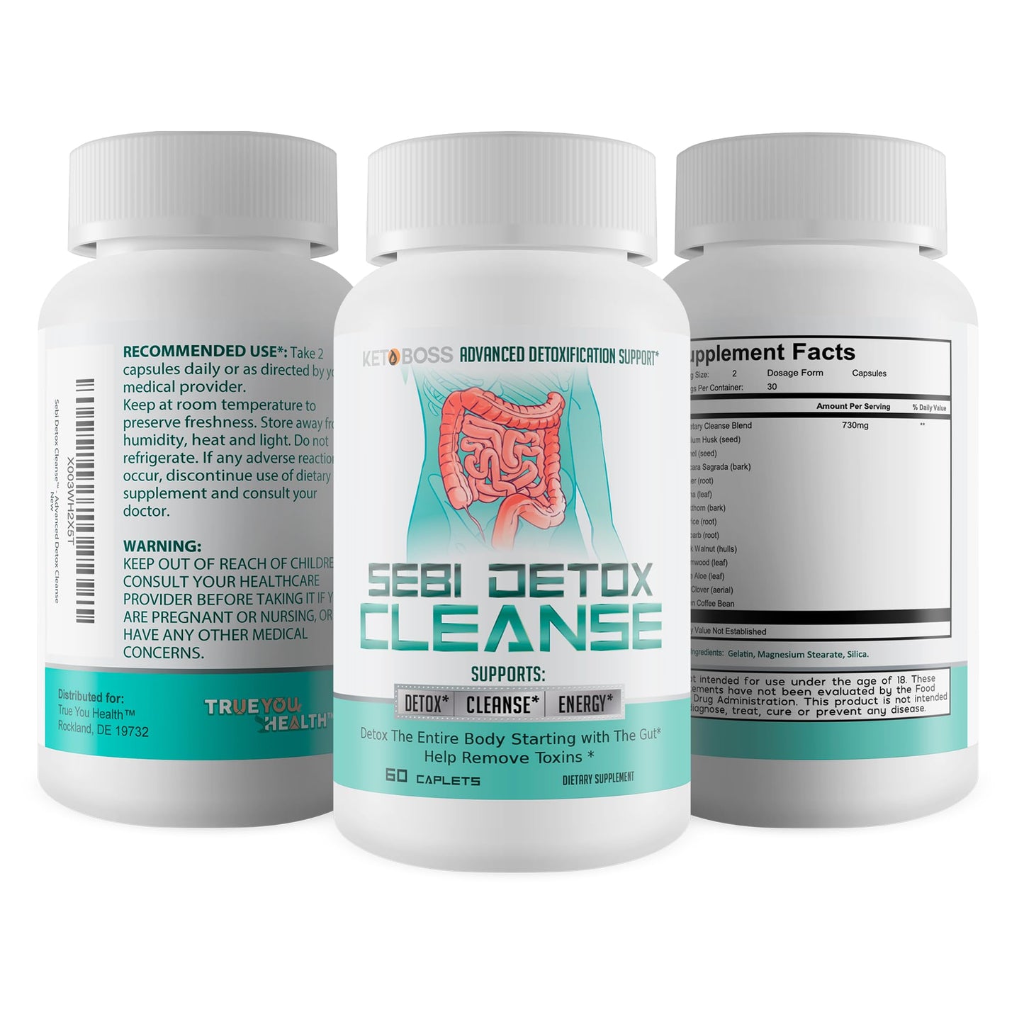 True You Health Sebi Detox Cleanse Capsule 1 Count