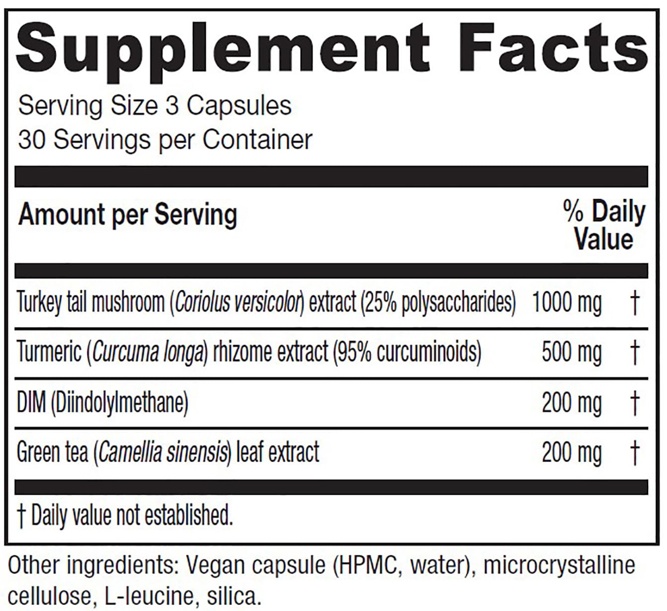 Vitanica CCDG Blend Immune Support, 90 Capsules