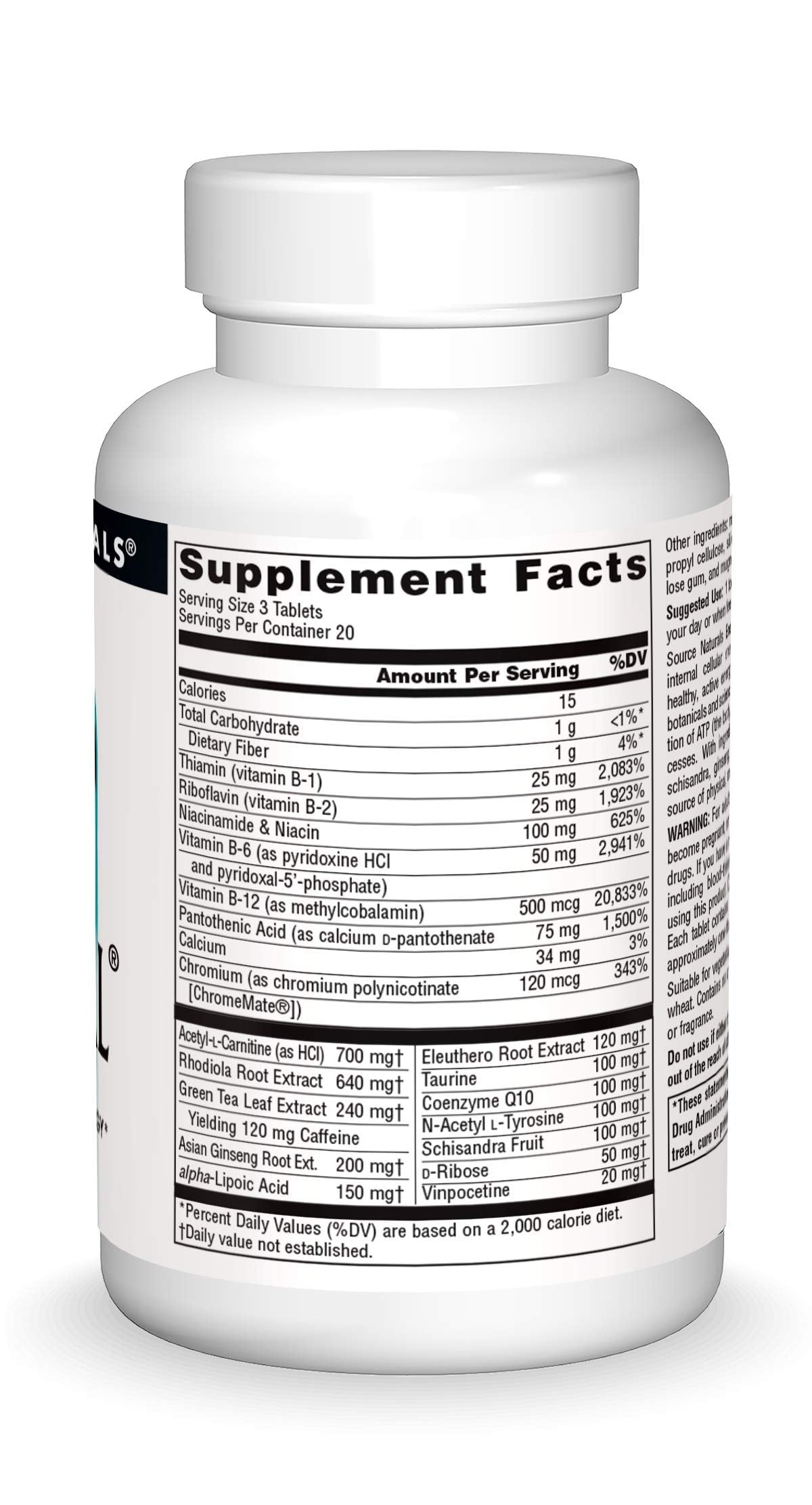 Source Naturals Enervital Tablet 60 Tablets