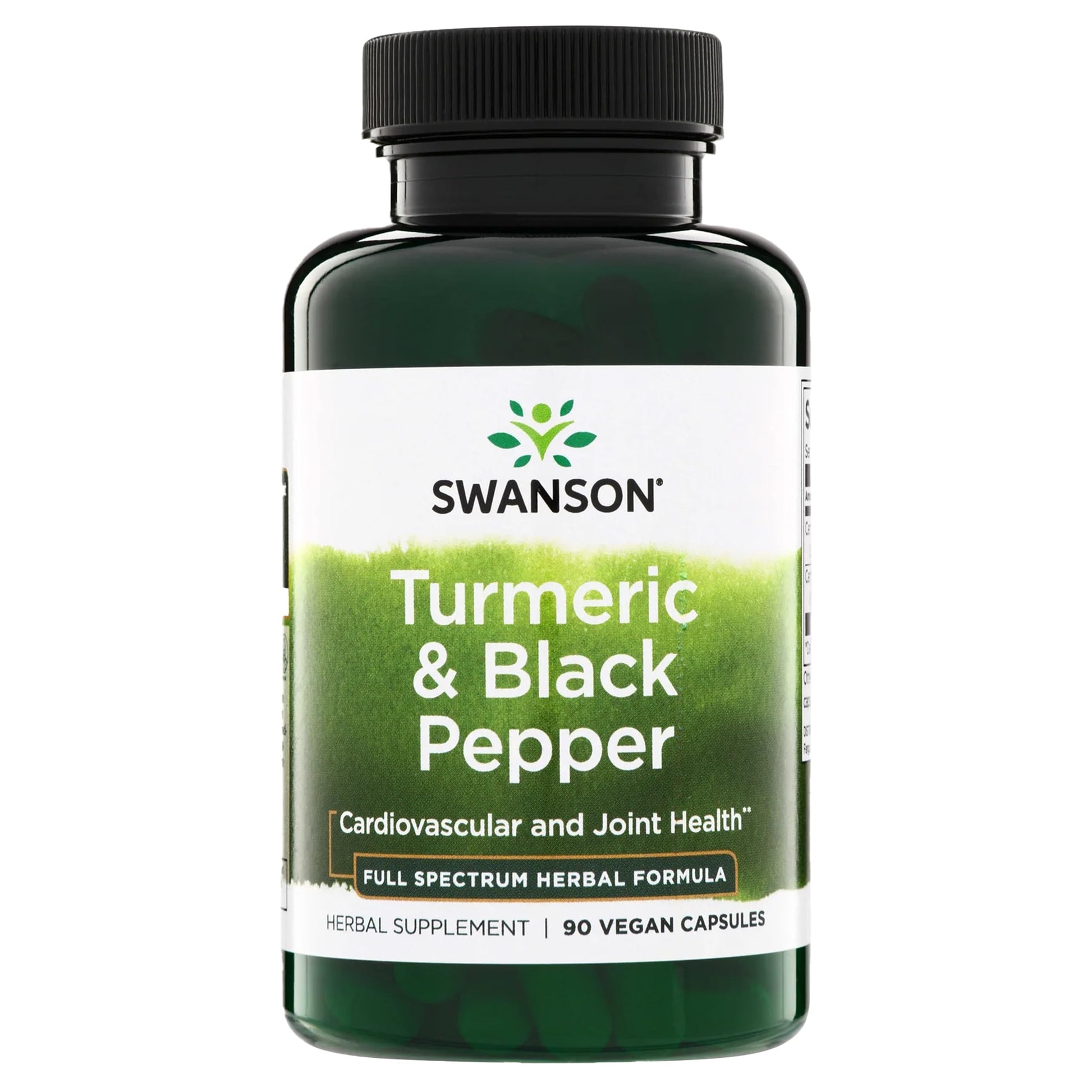 Swanson Turmeric & Black Pepper Antioxidant Supplement Capsule 90 Count
