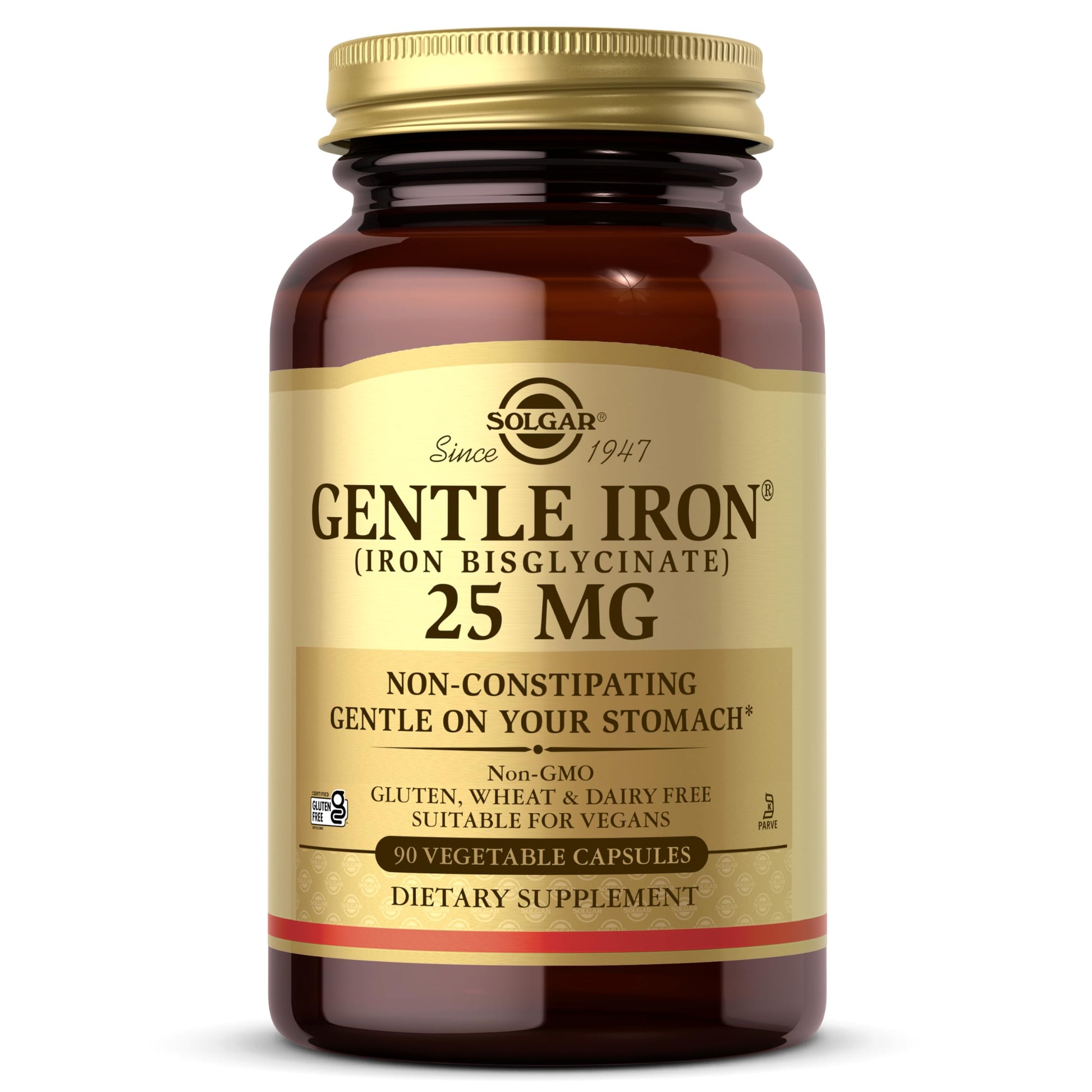 Solgar Gentle Iron 25mg Capsule, 90 Capsules