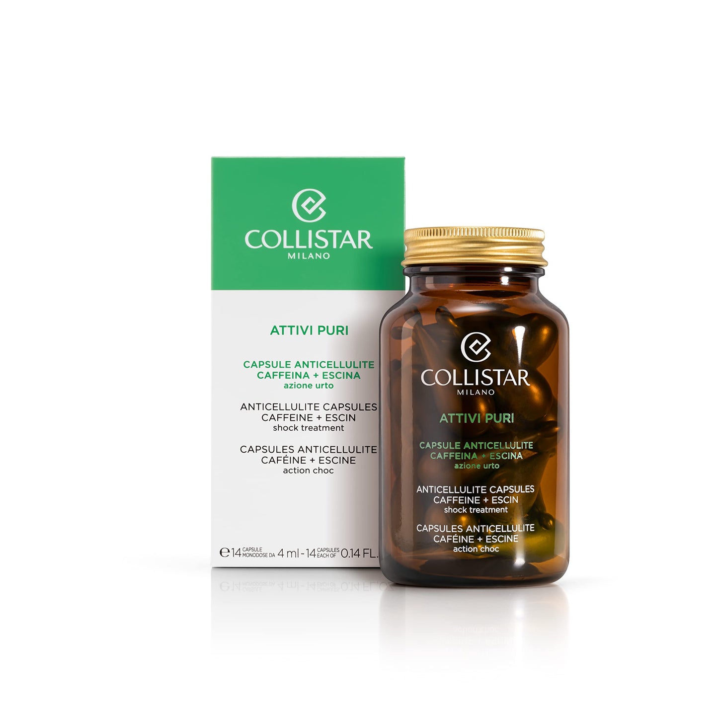 Collistar Pure Actives Anticellulite Capsules, 4 mL x 14 Capsules