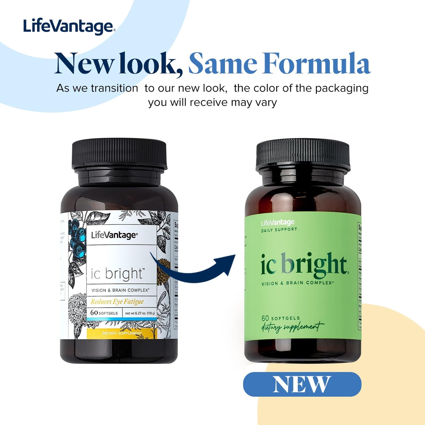 LifeVantage IC Bright Softgels 60 Count
