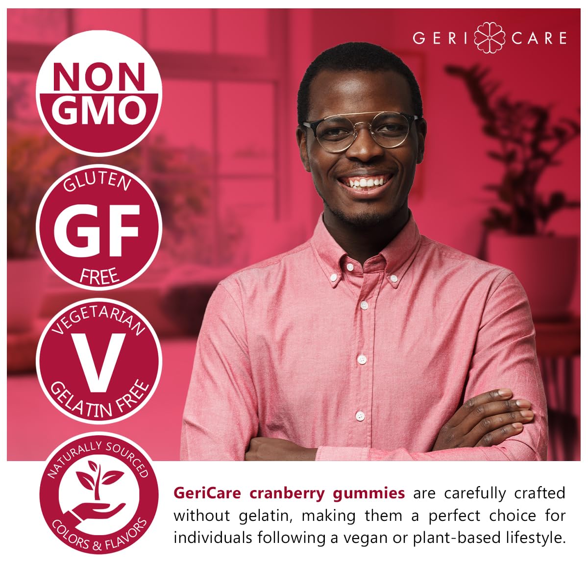 GeriCare Cranberry Gummies 60 Count