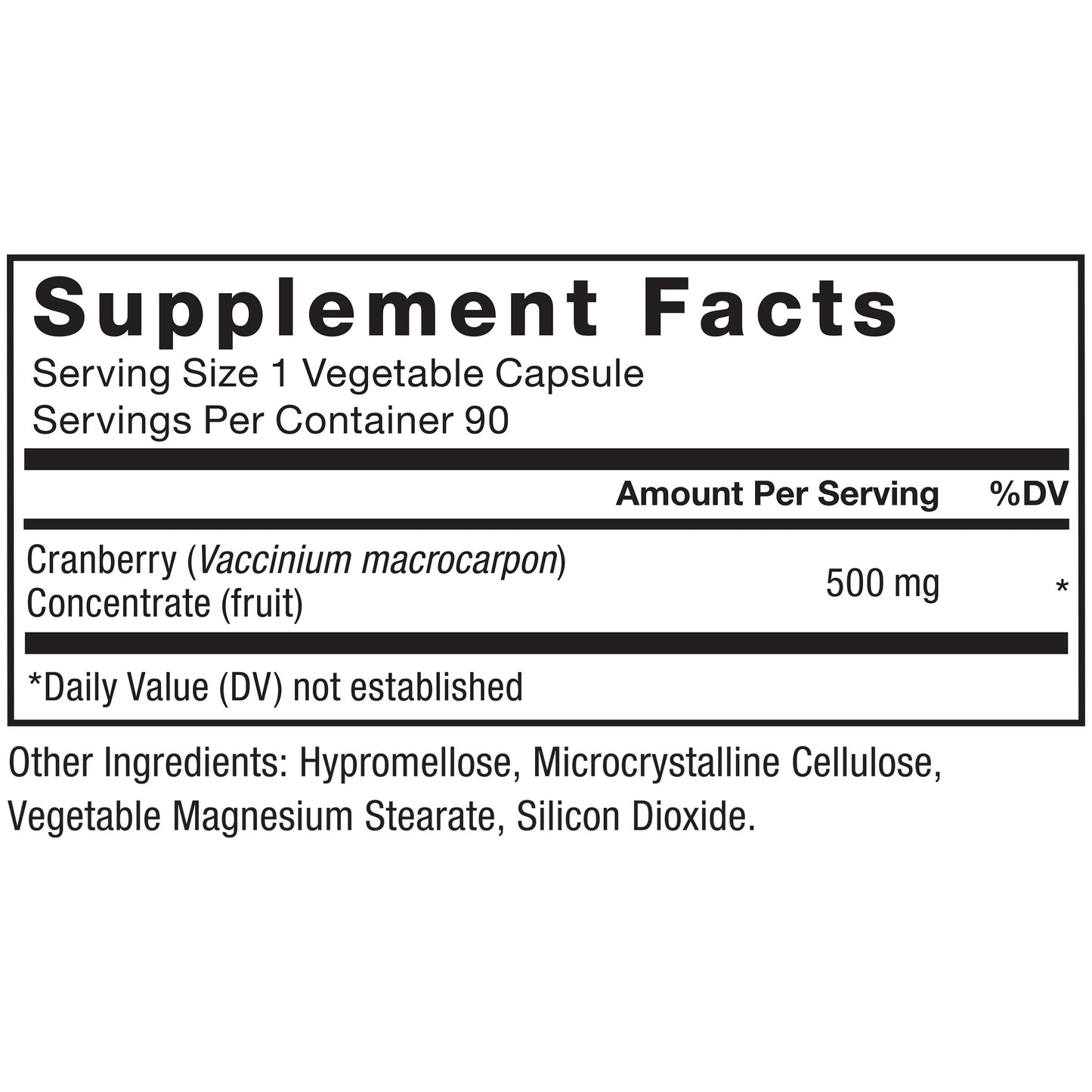 Force Factor Cranberry Concentrate Capsule 90 Count