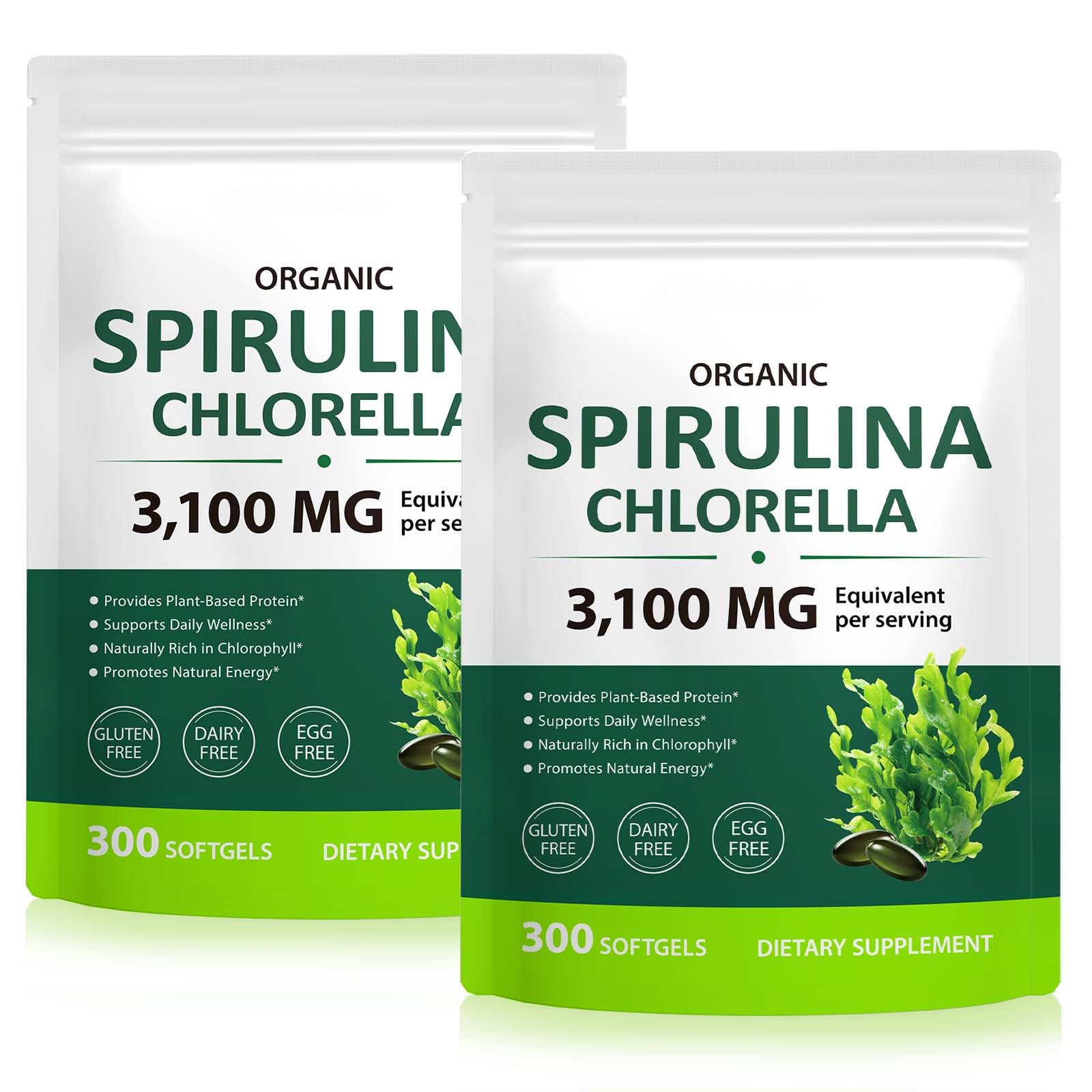 VOGSIG Spirulina Chlorella Softgels 300