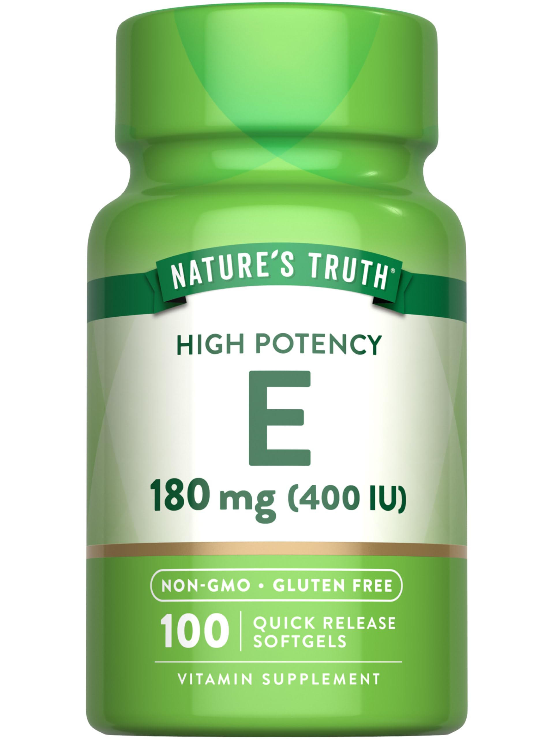 Nature's Truth Vitamin E Softgels 100 Count