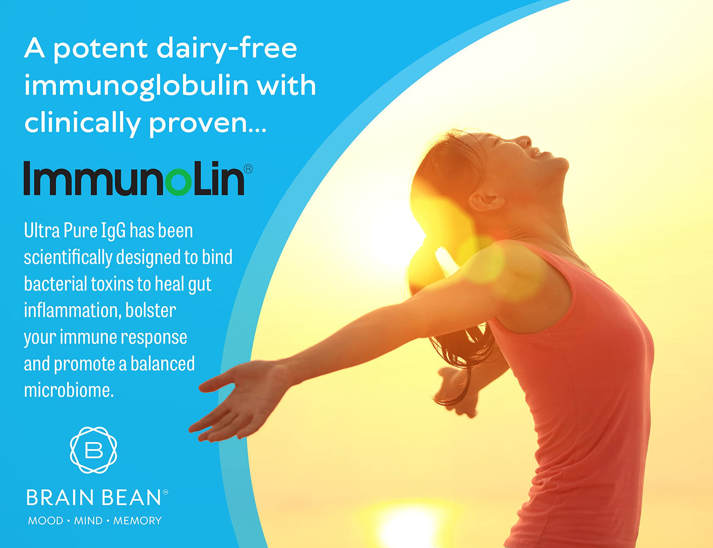 Brain Bean Brain Basics Ultra Pure IgG Supplement Powder 5.29 Ounce