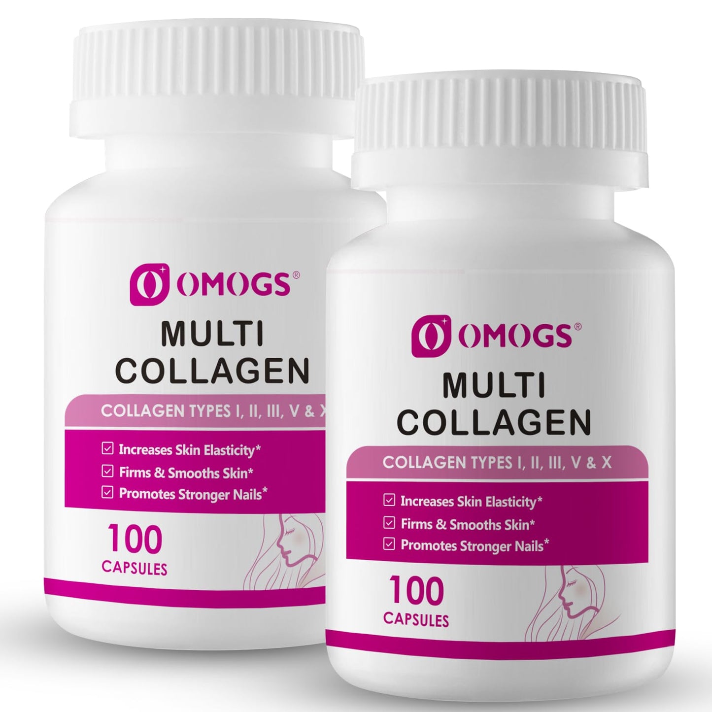 OMOGS Collagen Peptides Capsules, 200 Capsules