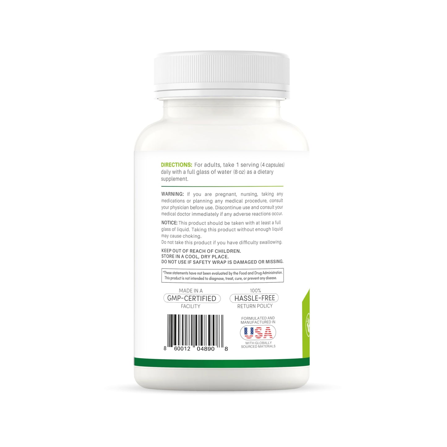 ERAVIBE Psyllium Husk with Probiotics 100 Million CFUs Fiber Supplement for Digestive and Gut Support Capsule 200 Count