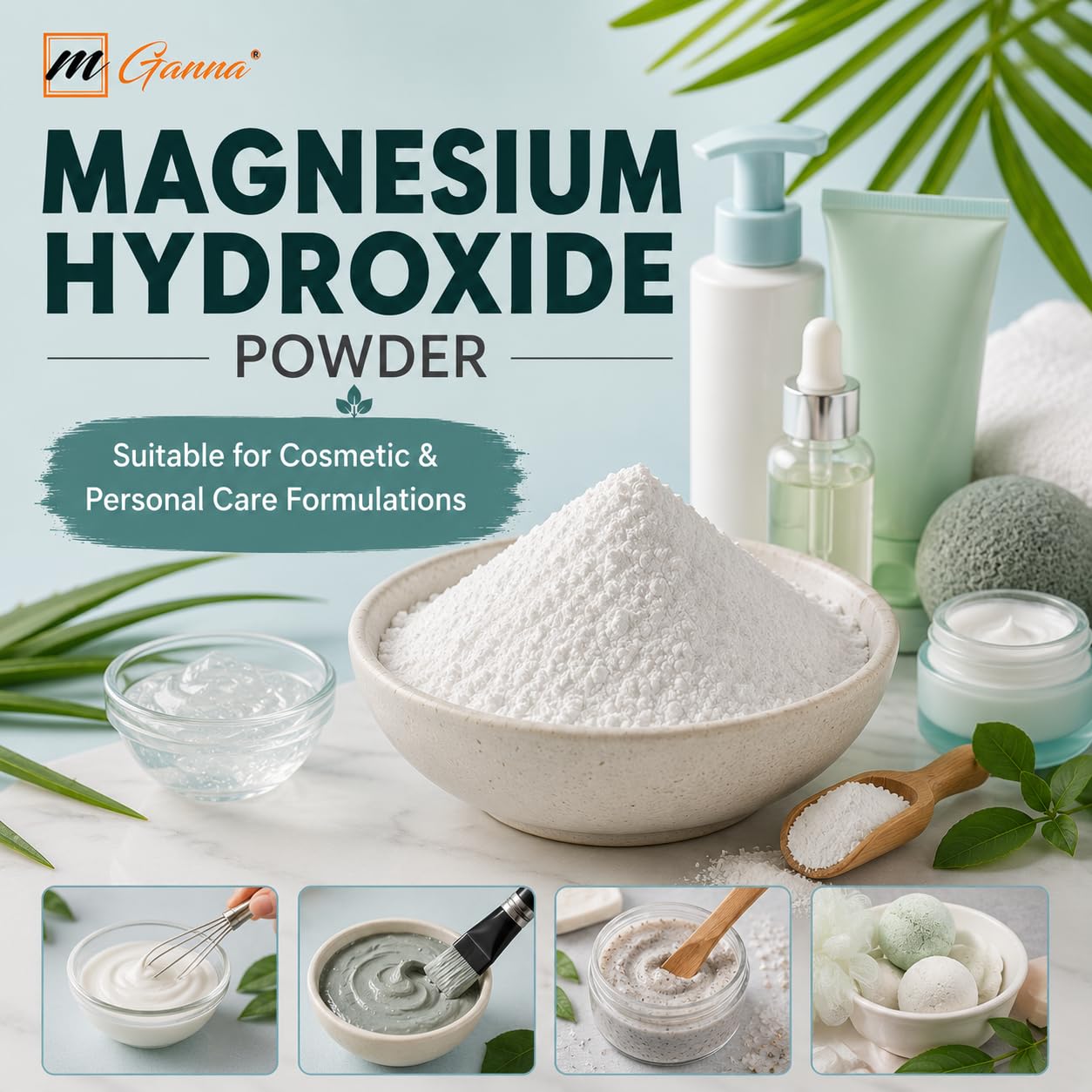 mGanna Magnesium Hydroxide Powder 16 Ounce