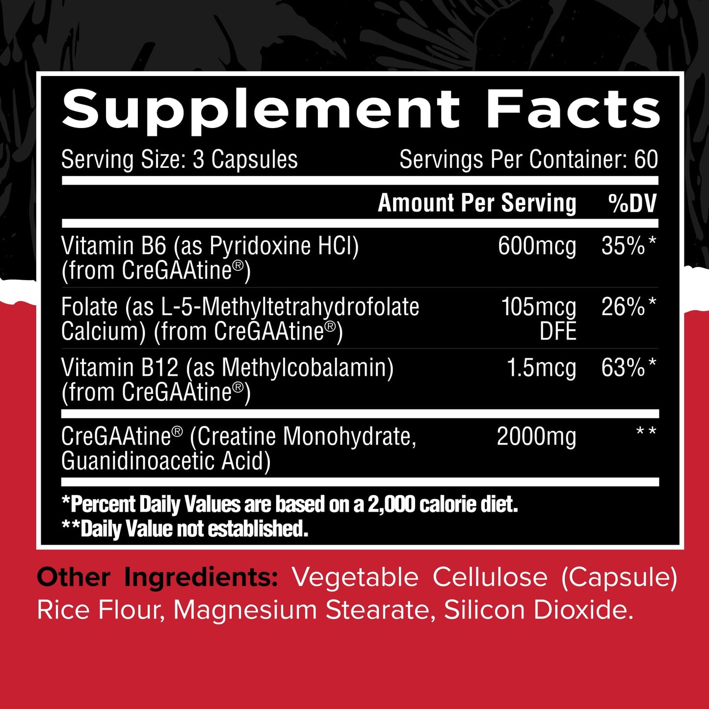 Unmatched CreGAAtine Optimized Creatine Capsule 180 Count