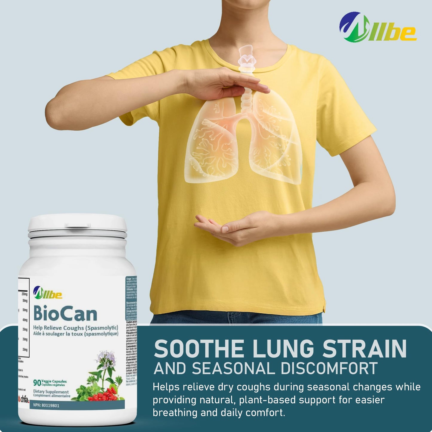 Allbe BioCan Berberine and Cinnamon Capsules, 360 Capsules