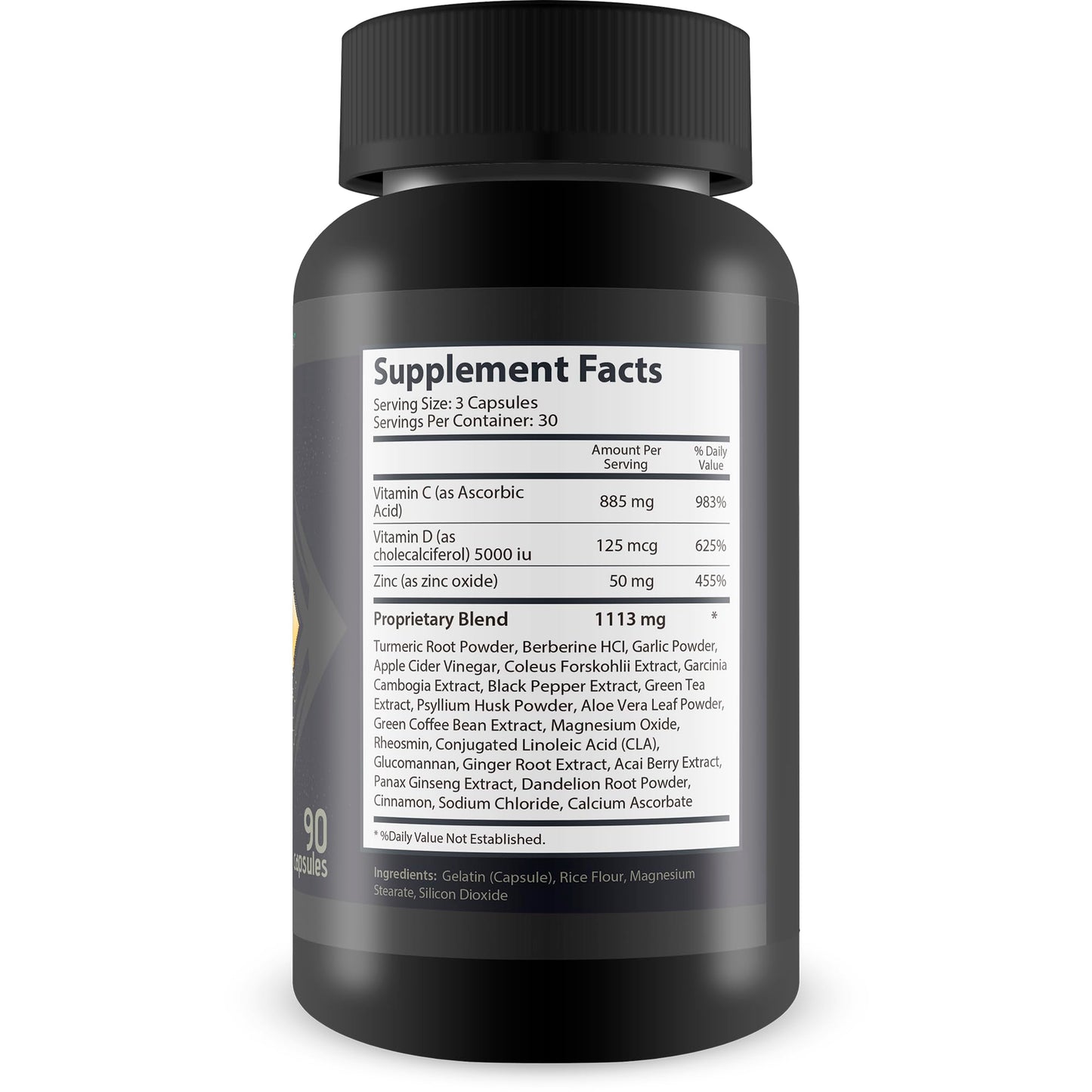 New Vibrations Nutrition Gold Turmeric Pepper Trick Capsules 90 Count