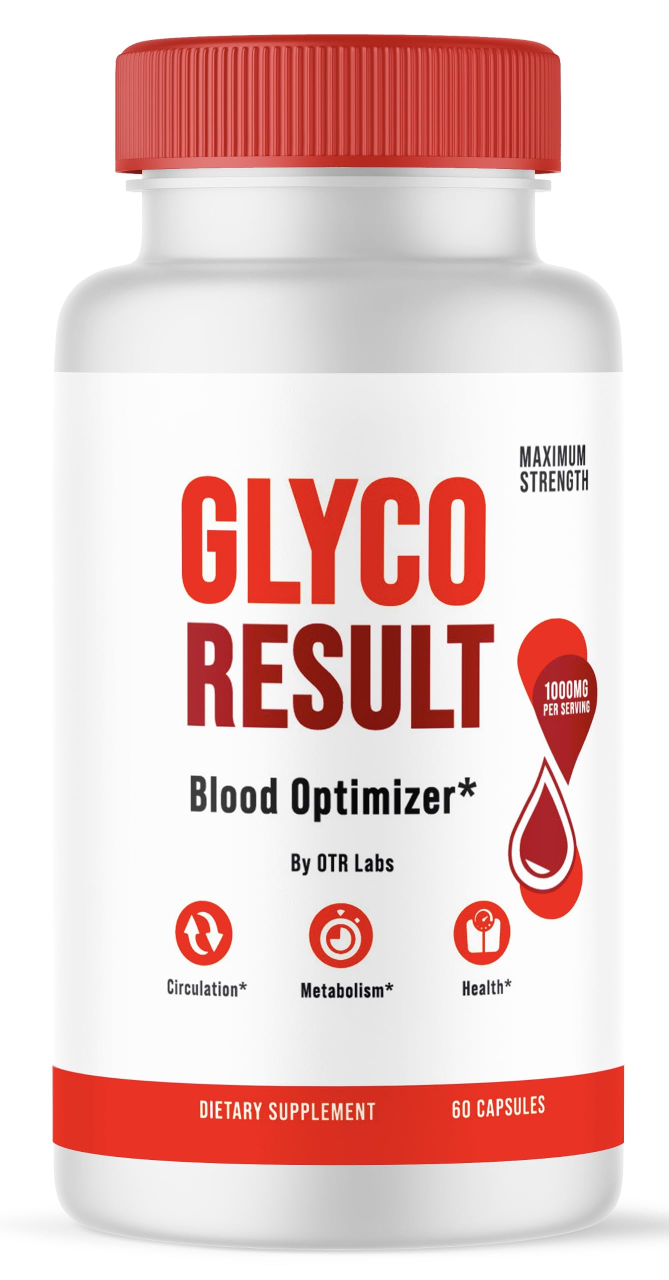 OTR LABS Glyco Result Official Glycoresult Optimizer Formula Daily Support Supplement 180 Capsules