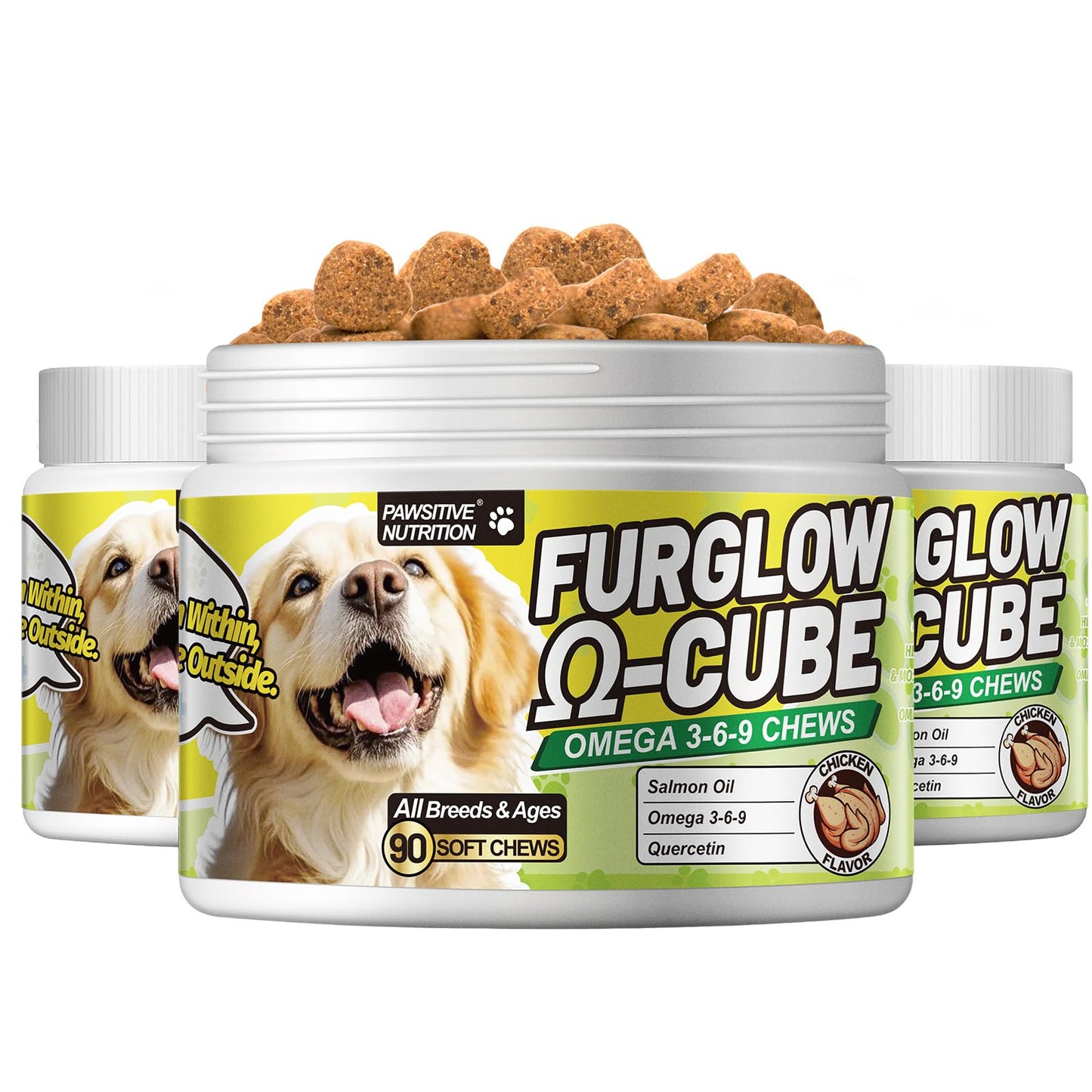 MEGNETA Omega 3-6-9 Fish Oil Soft Chews Chewable, 270