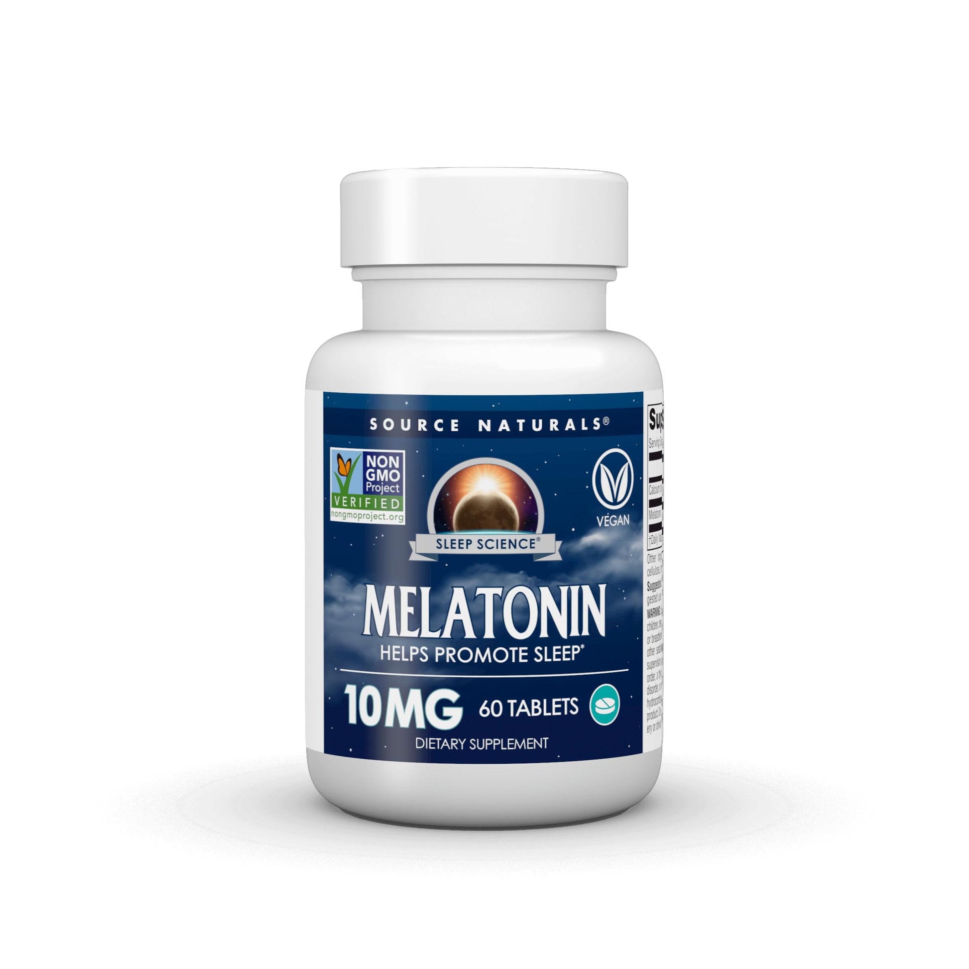 Source Naturals Sleep Science Melatonin 10 mg, 60 Tablets