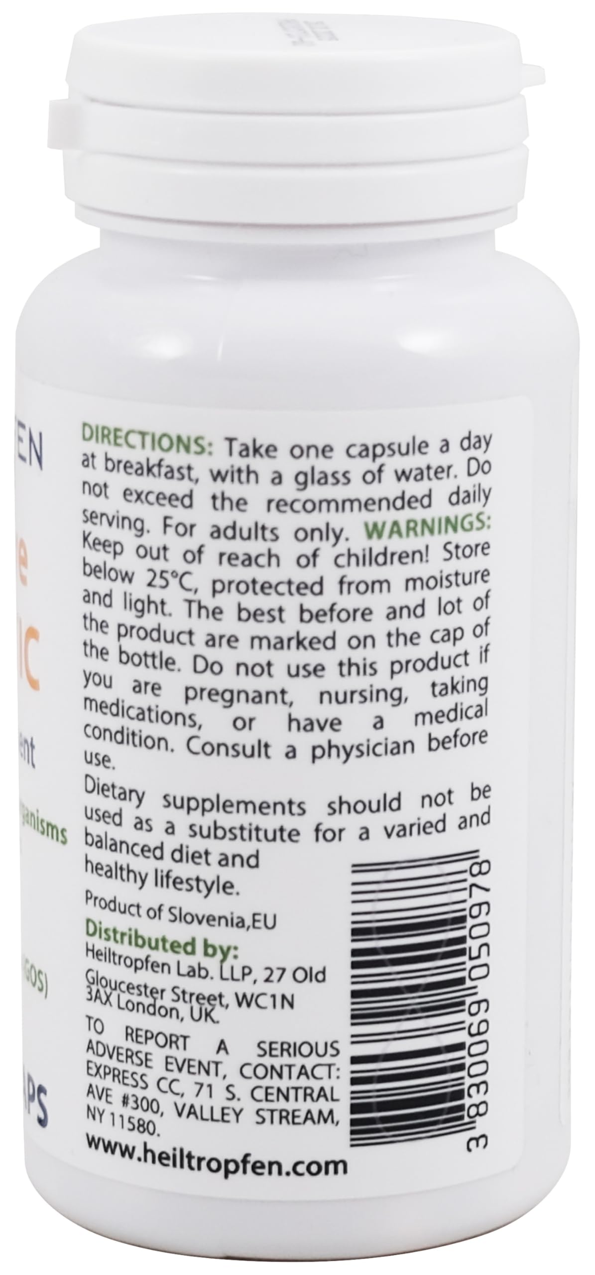 Heiltropfen Digestive Probiotic + Prebiotic 60 Capsules