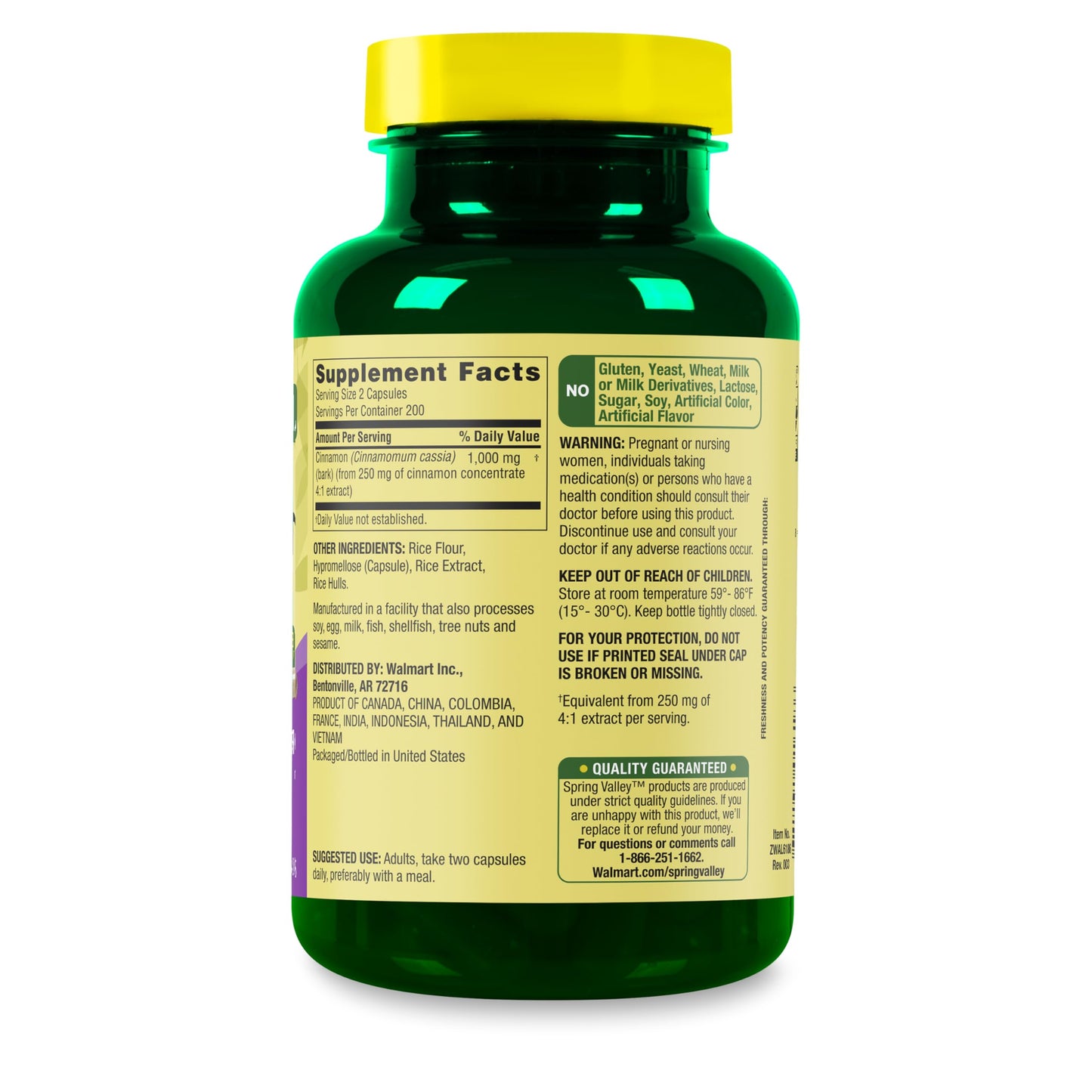 Generic Cinnamon Dietary Supplement 1000 mg Tablet, 400 Tablets