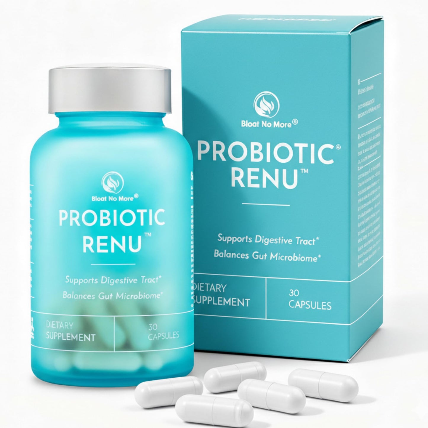 Bloat No More Probiotics 50 Billion CFU for Women & Men Capsule 30 Count