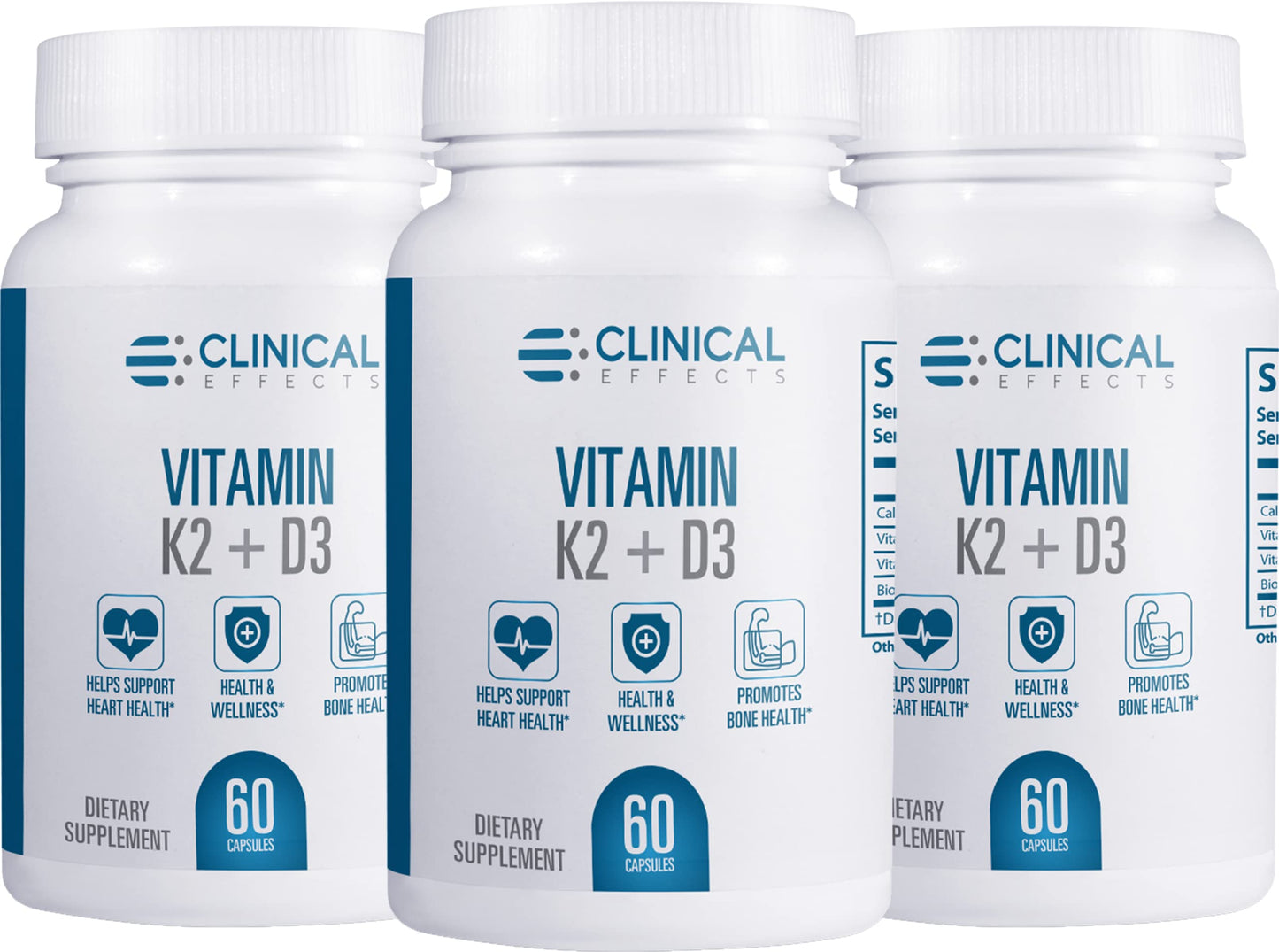 Clinical Effects Vitamin K2 + D3 Capsules 180