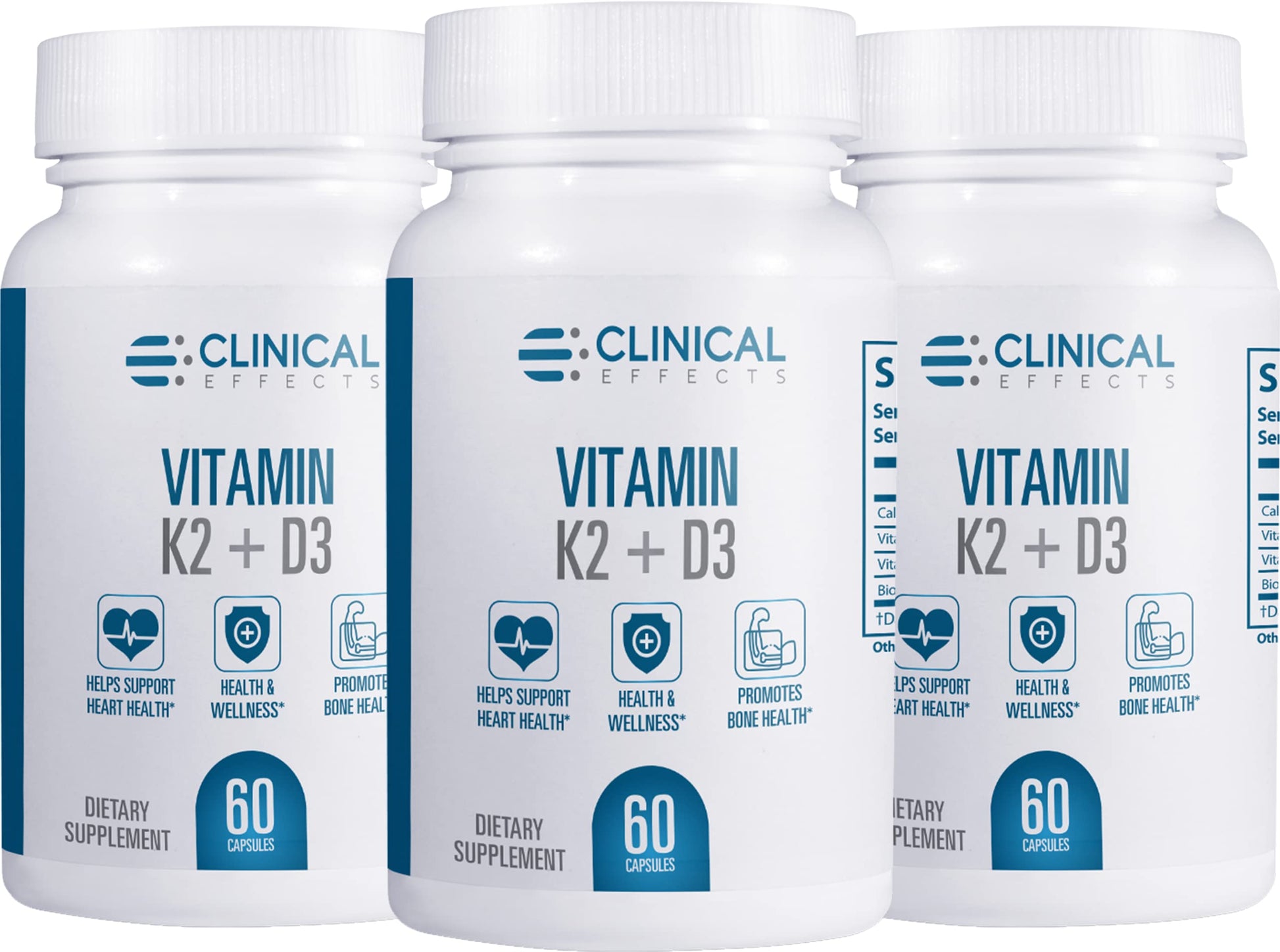 Clinical Effects Vitamin K2 + D3 Capsules 180